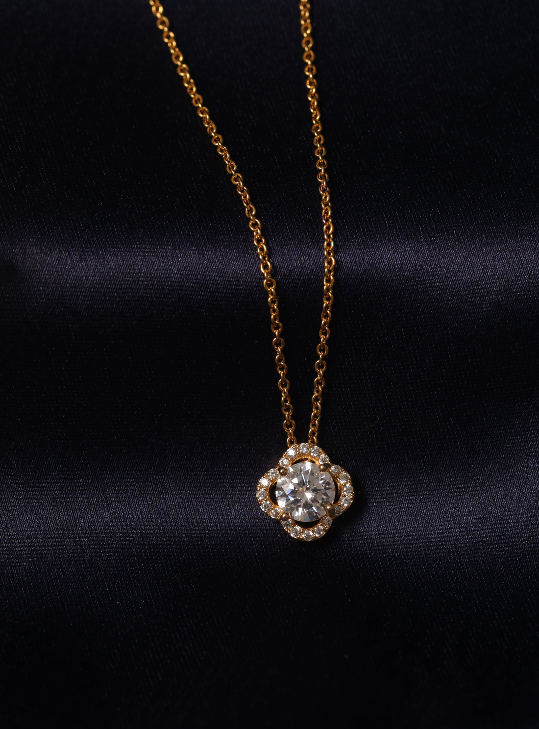 Radiant Bloom Crystal Pendant