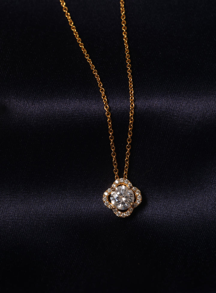 Radiant Bloom Crystal Pendant