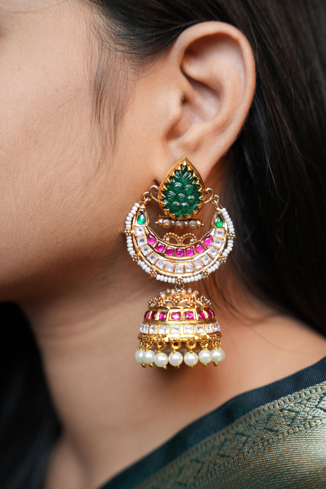 Design Noor Mahal Jhumkas