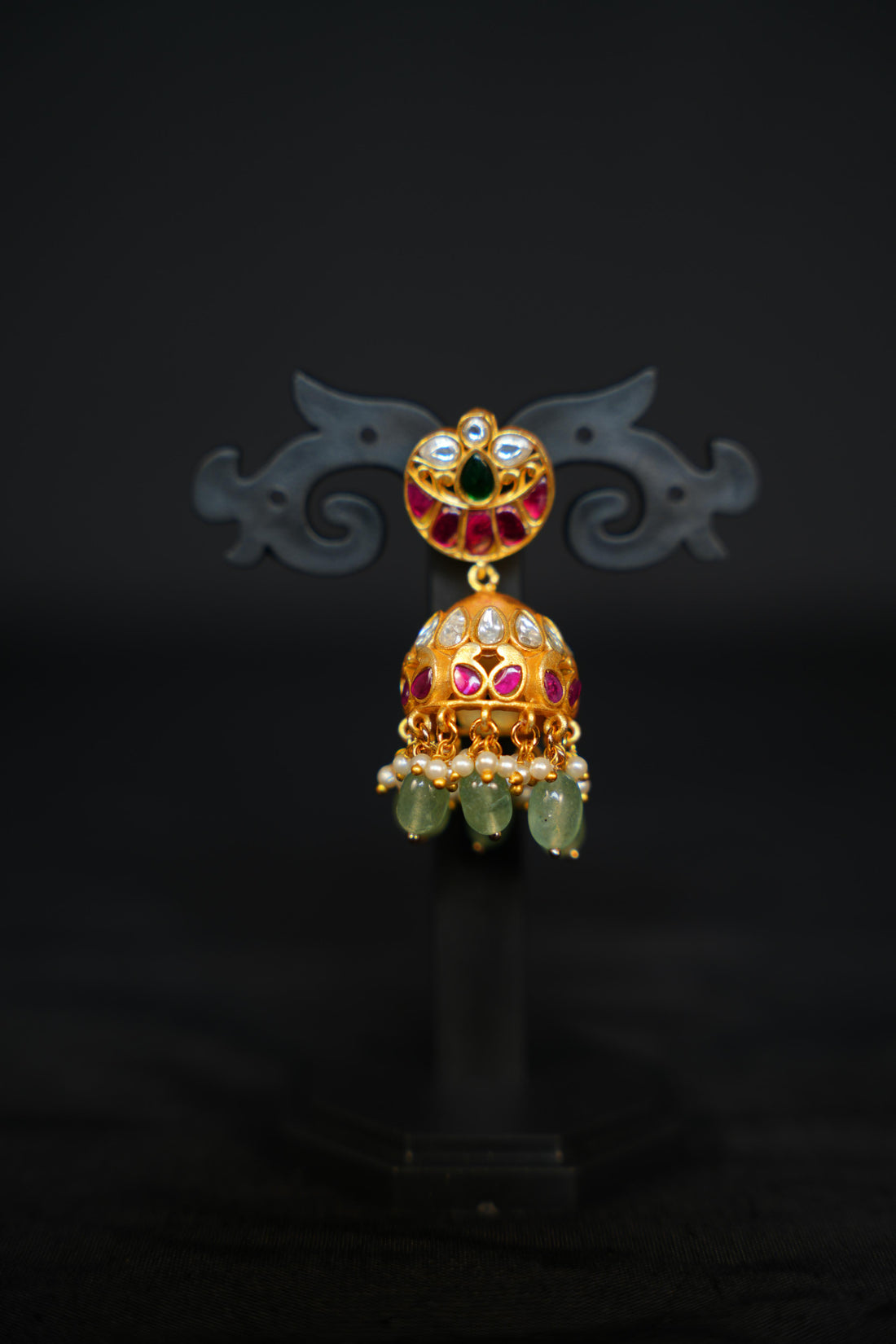 ISHNA Anvika Classic Kundan Jhumkas