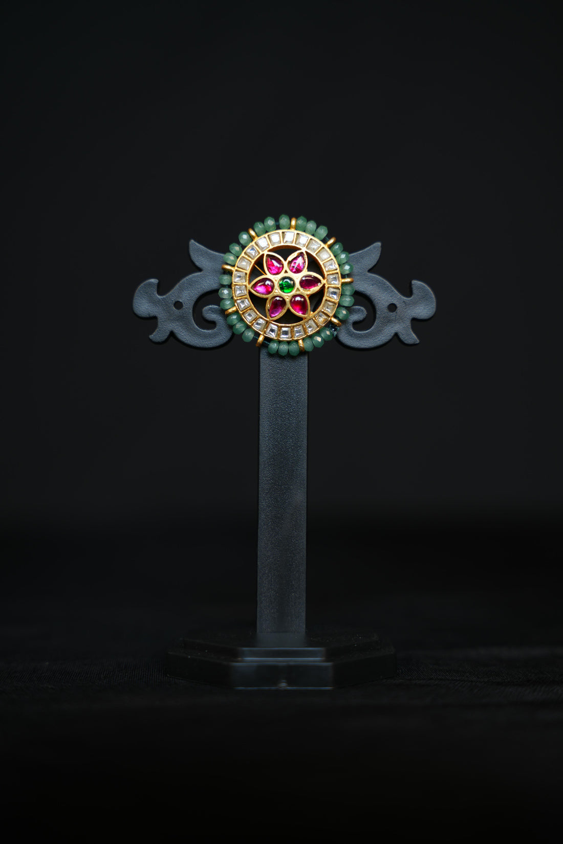 Rajputana Emerald Studs