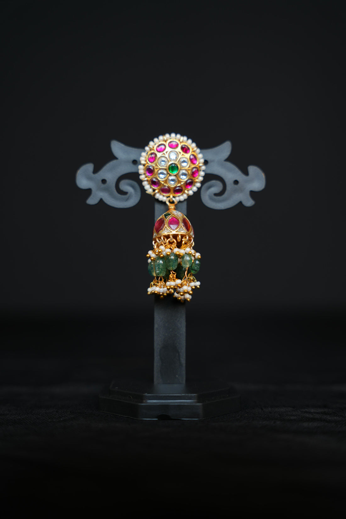 Navratna Kundan Jhumkas