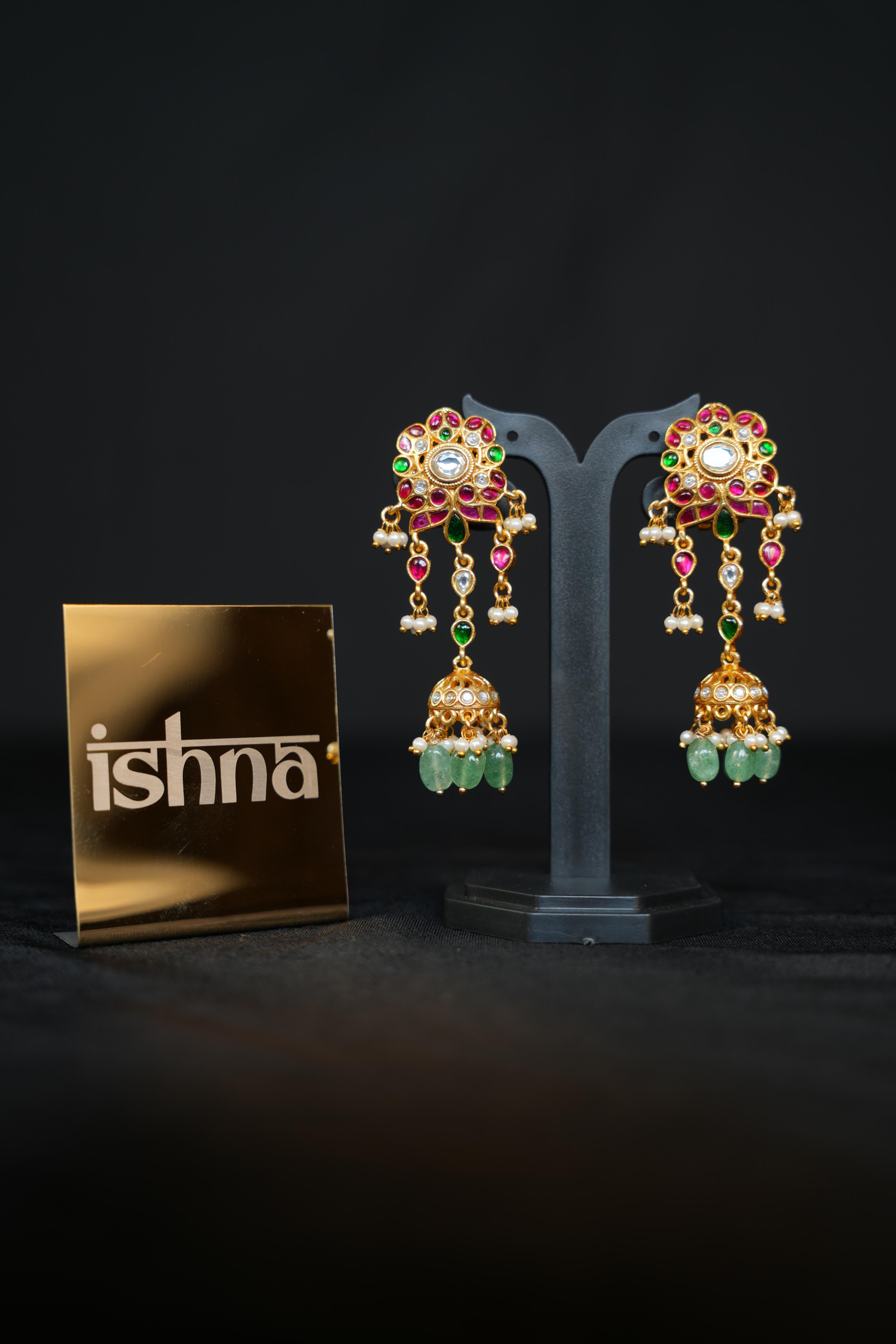 ISHNA Riddhima Heritage Drop Earrings