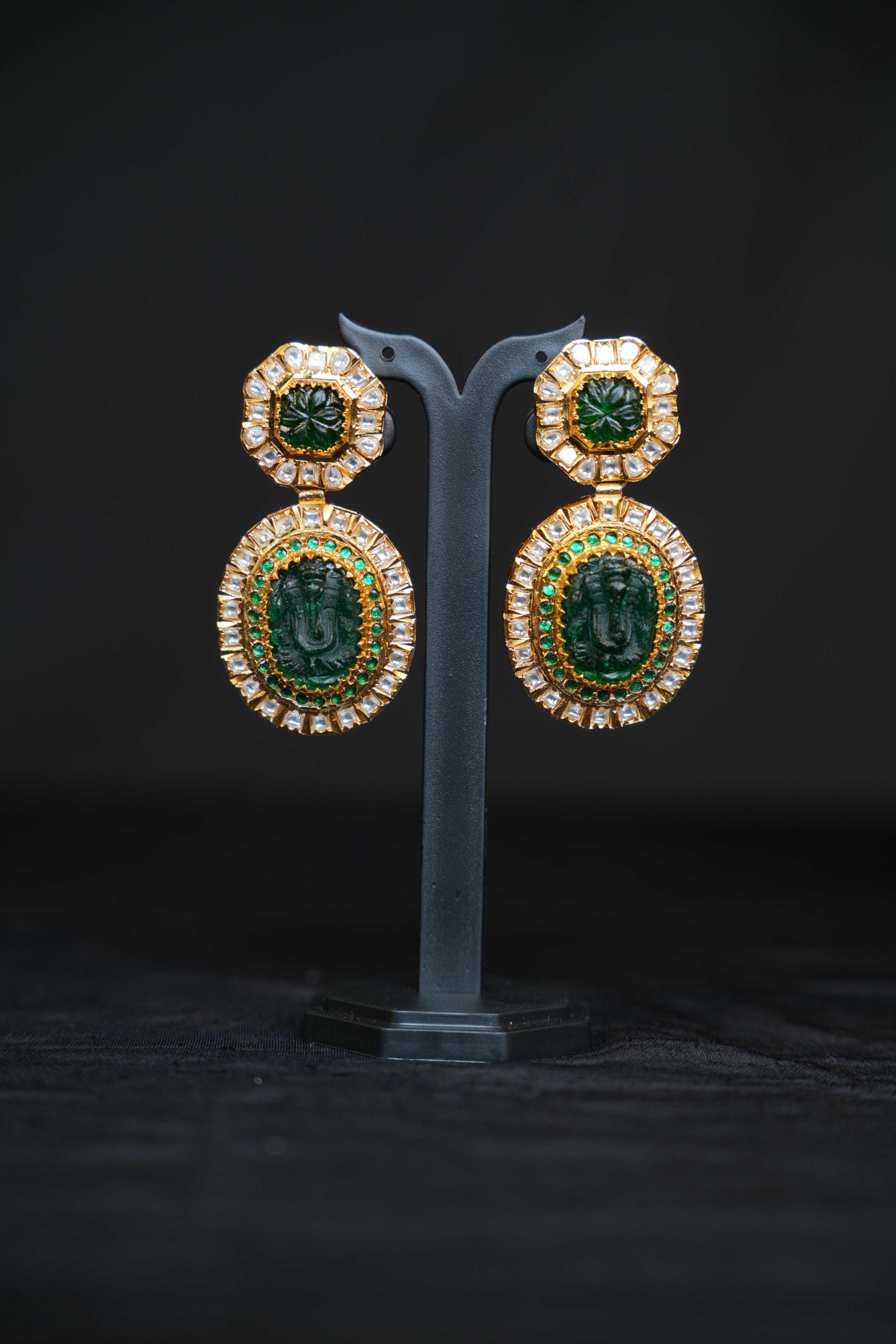 Royal Emerald Earrings