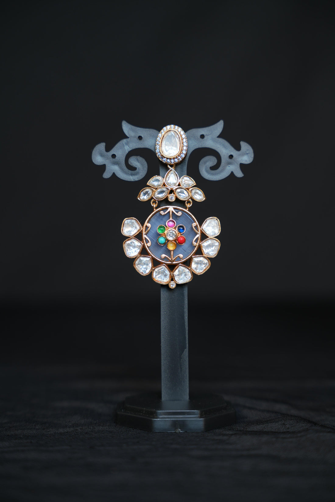 Grand Gemstone Polkis Earrings