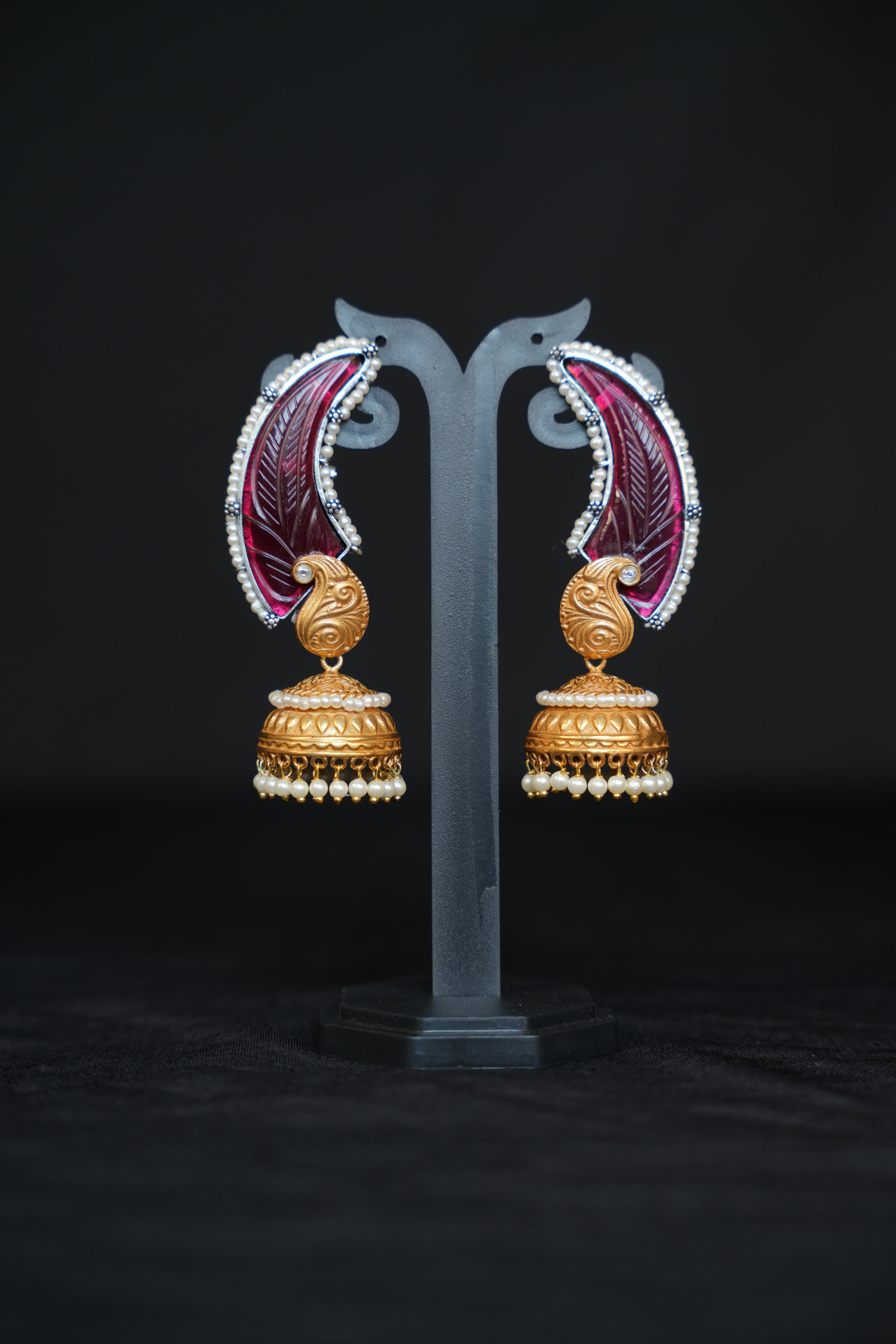 Hamsa Pankh Jhumkas