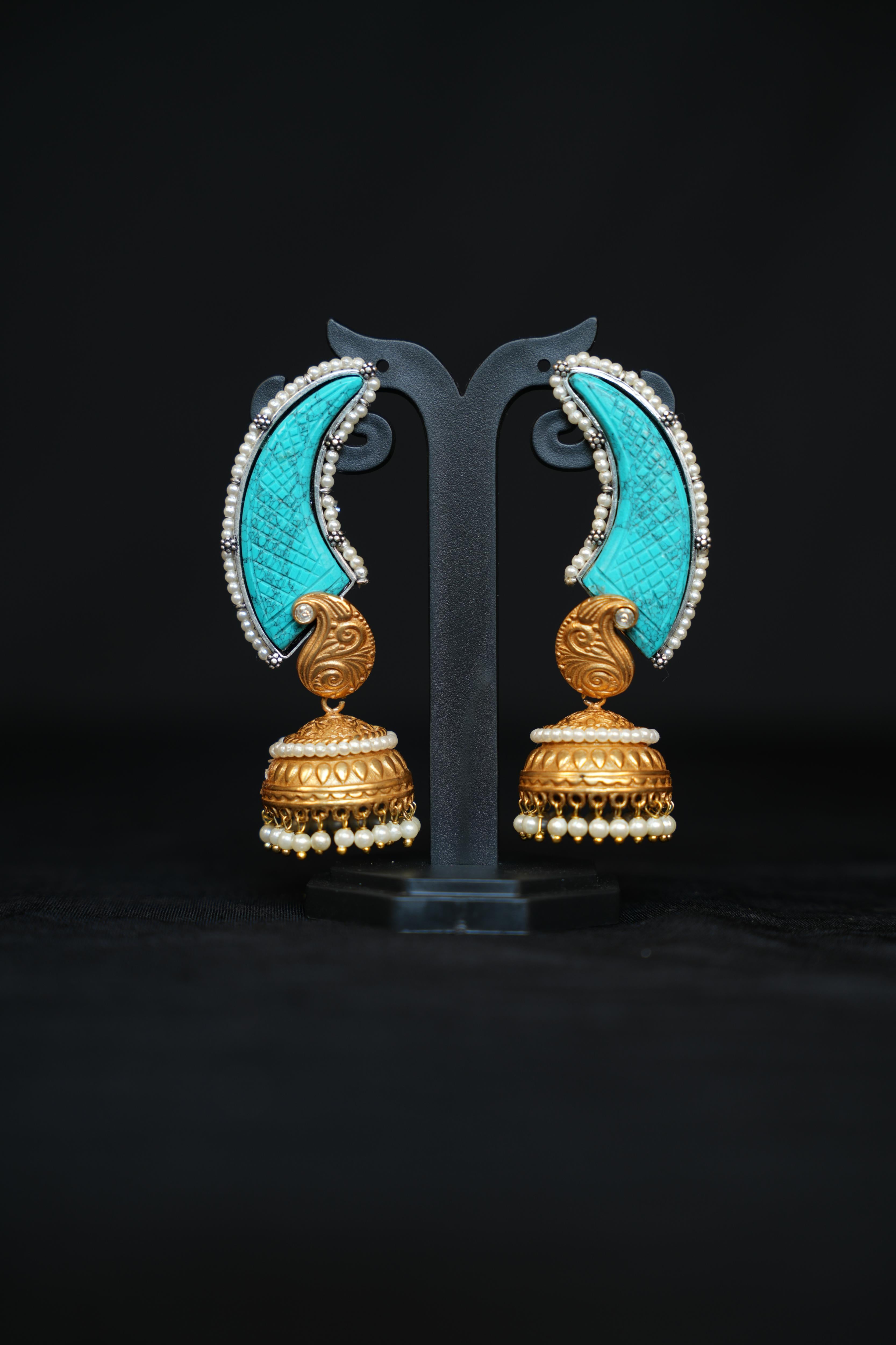 Hamsa Pankh Jhumkas
