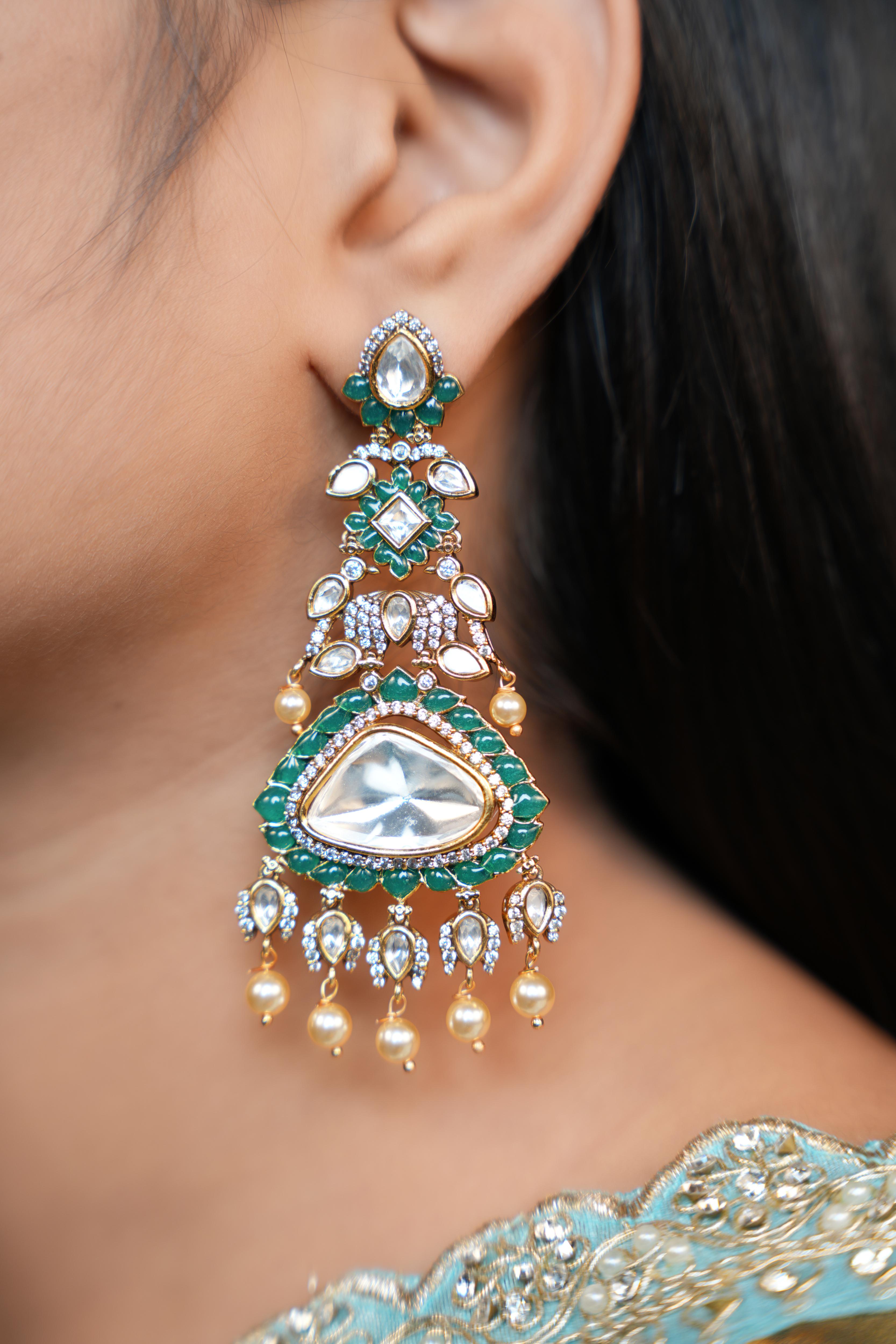Royal Kundan Heritage Earrings