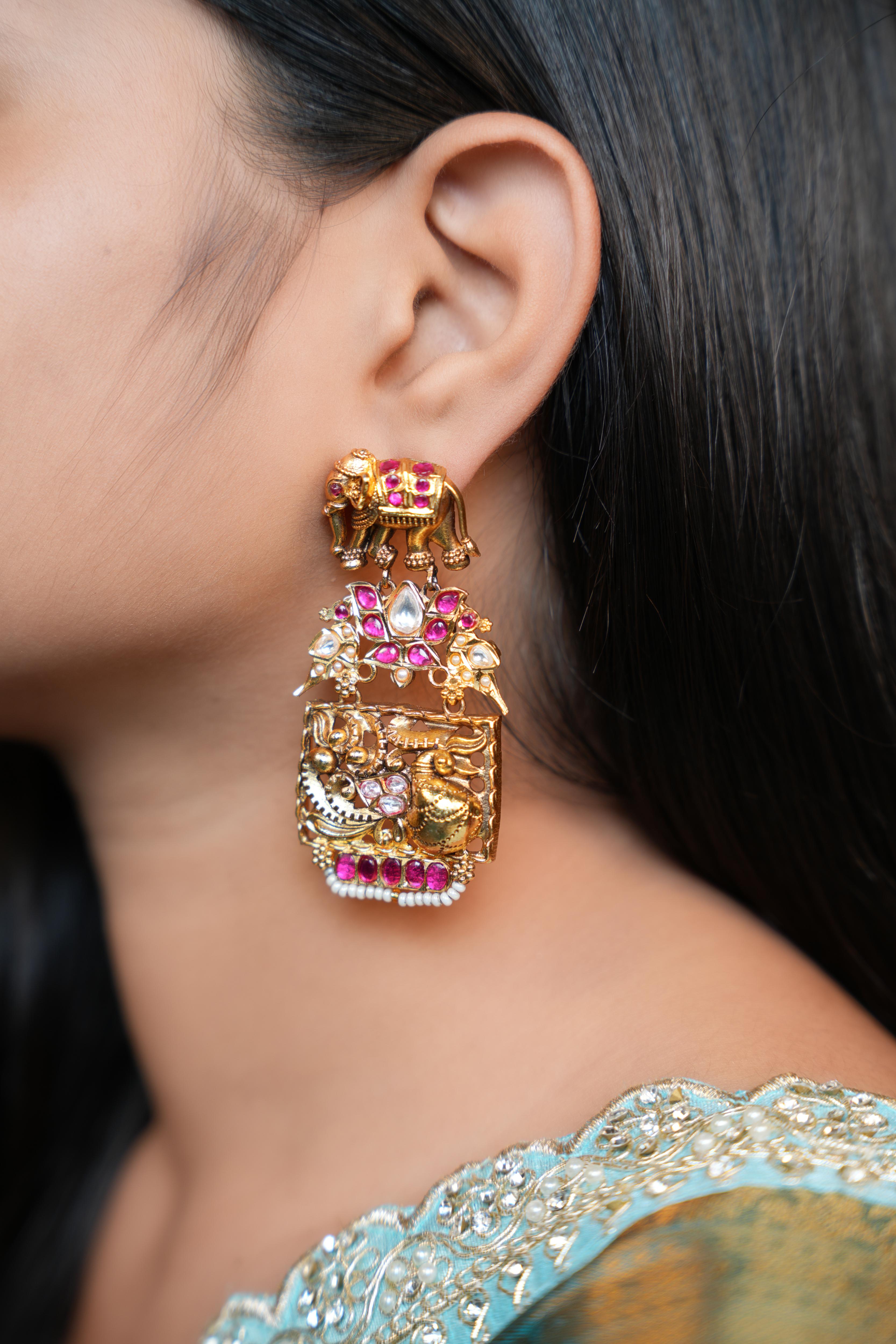 Grand Gaja Heritage Earrings