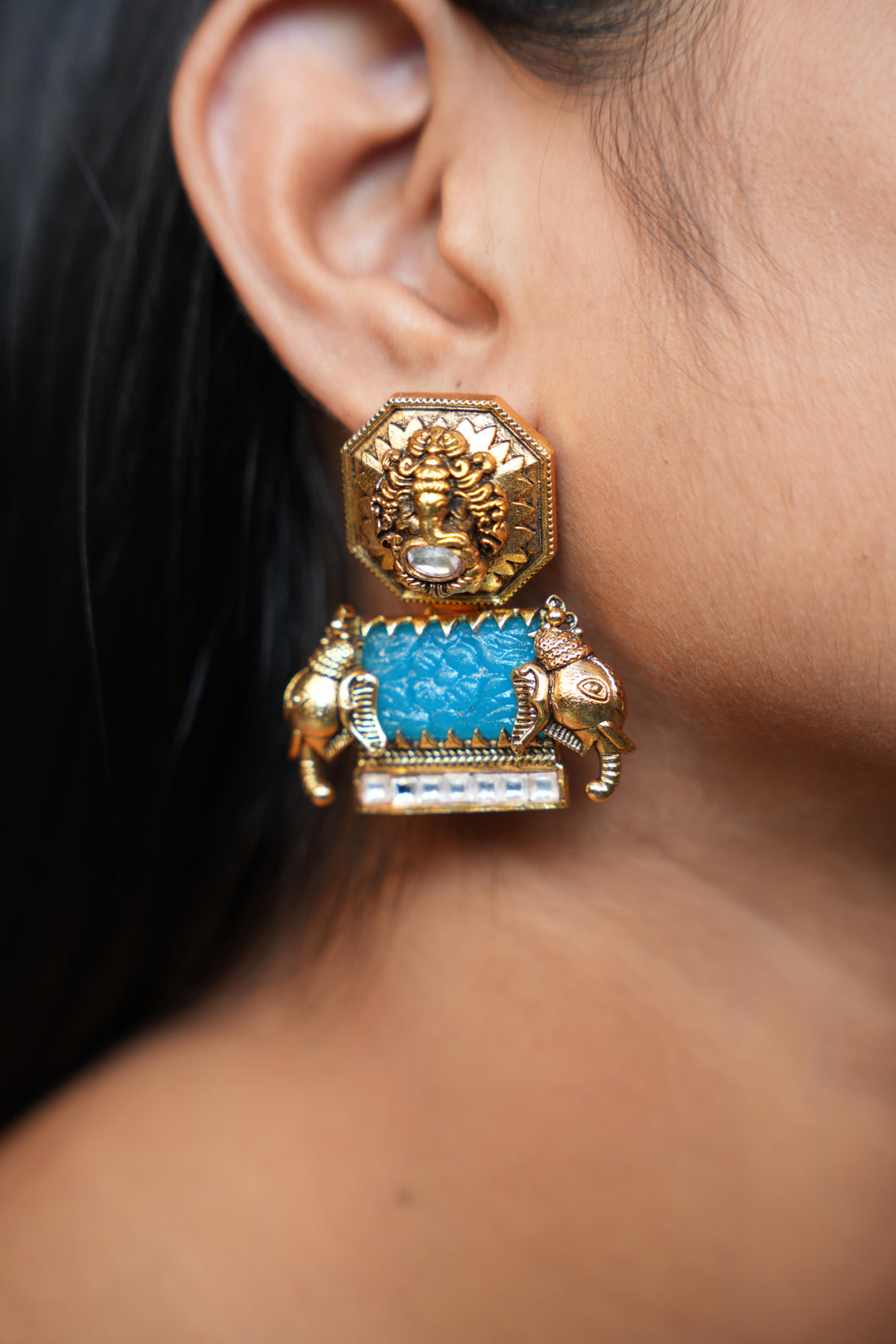 Gajraaj kundan Earrings