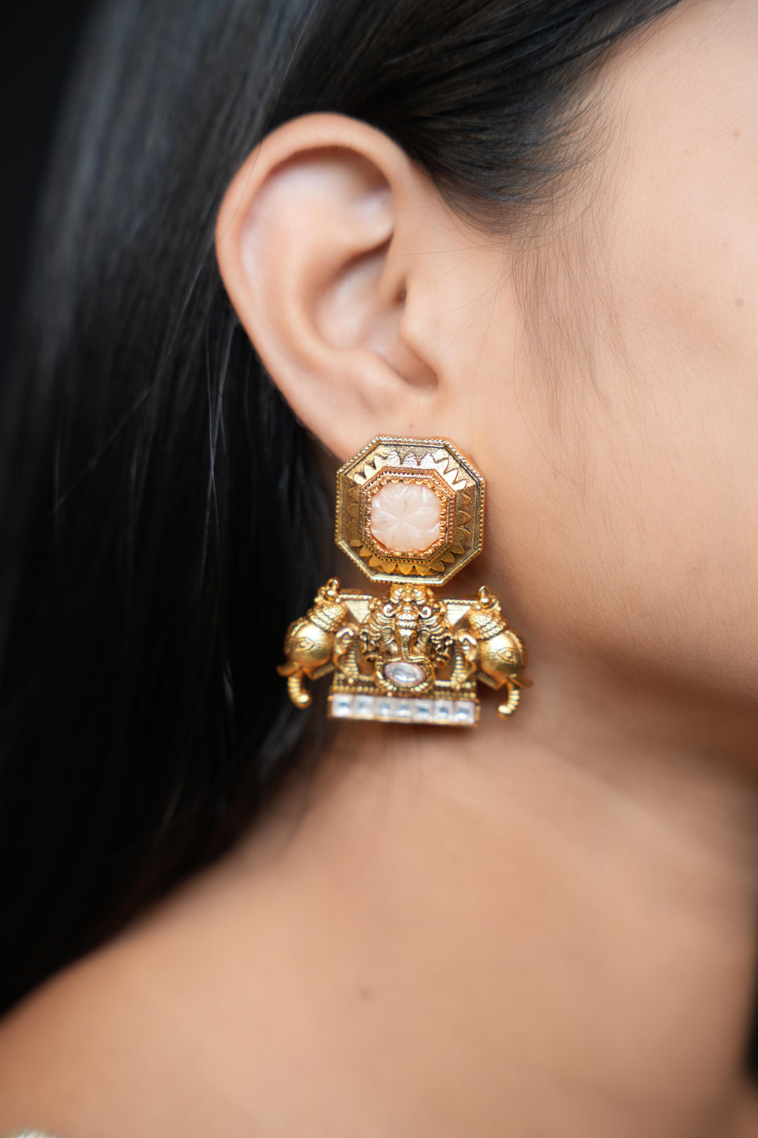 Gajraaj kundan Earrings