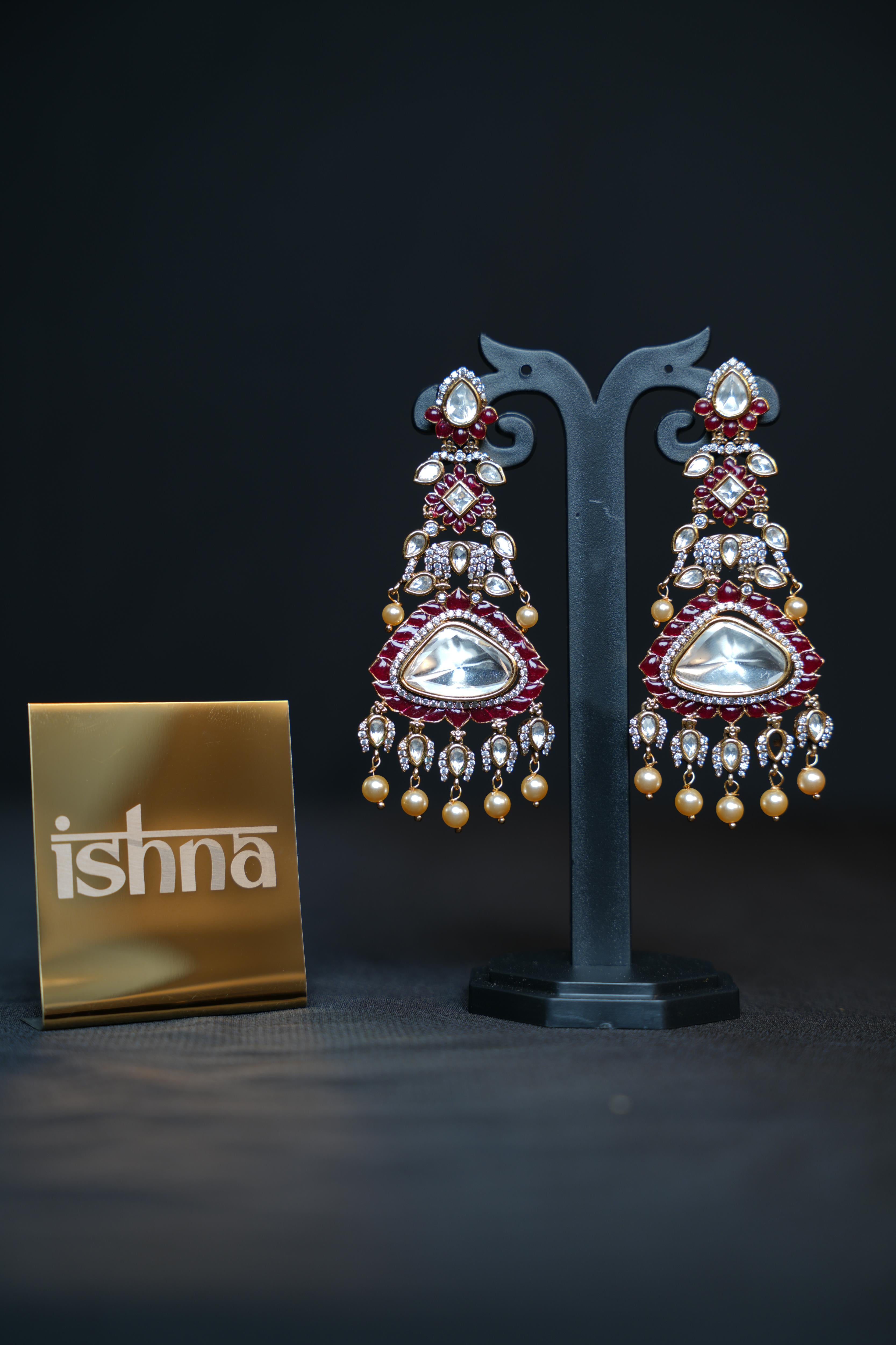 Royal Kundan Heritage Earrings