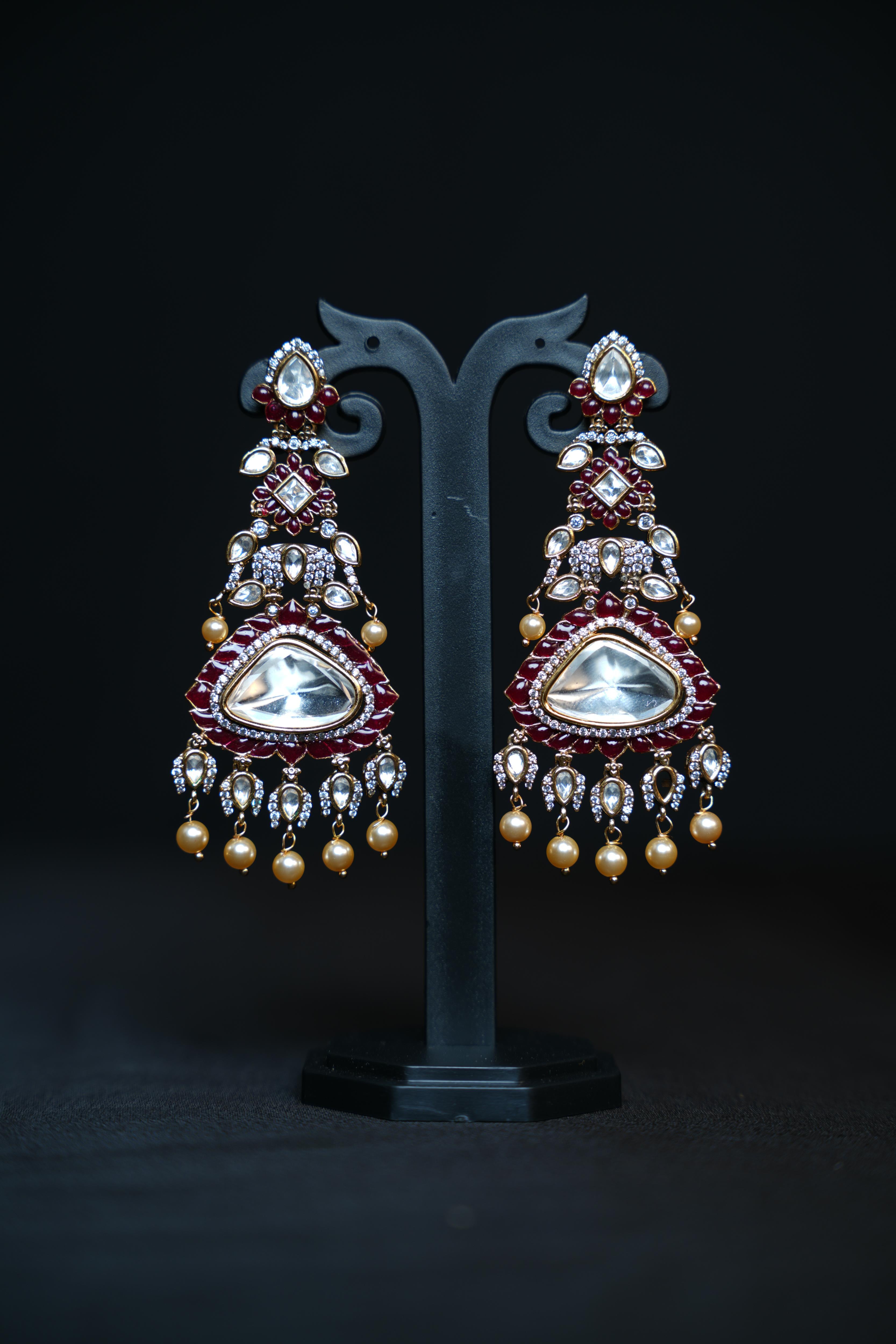 Royal Kundan Heritage Earrings