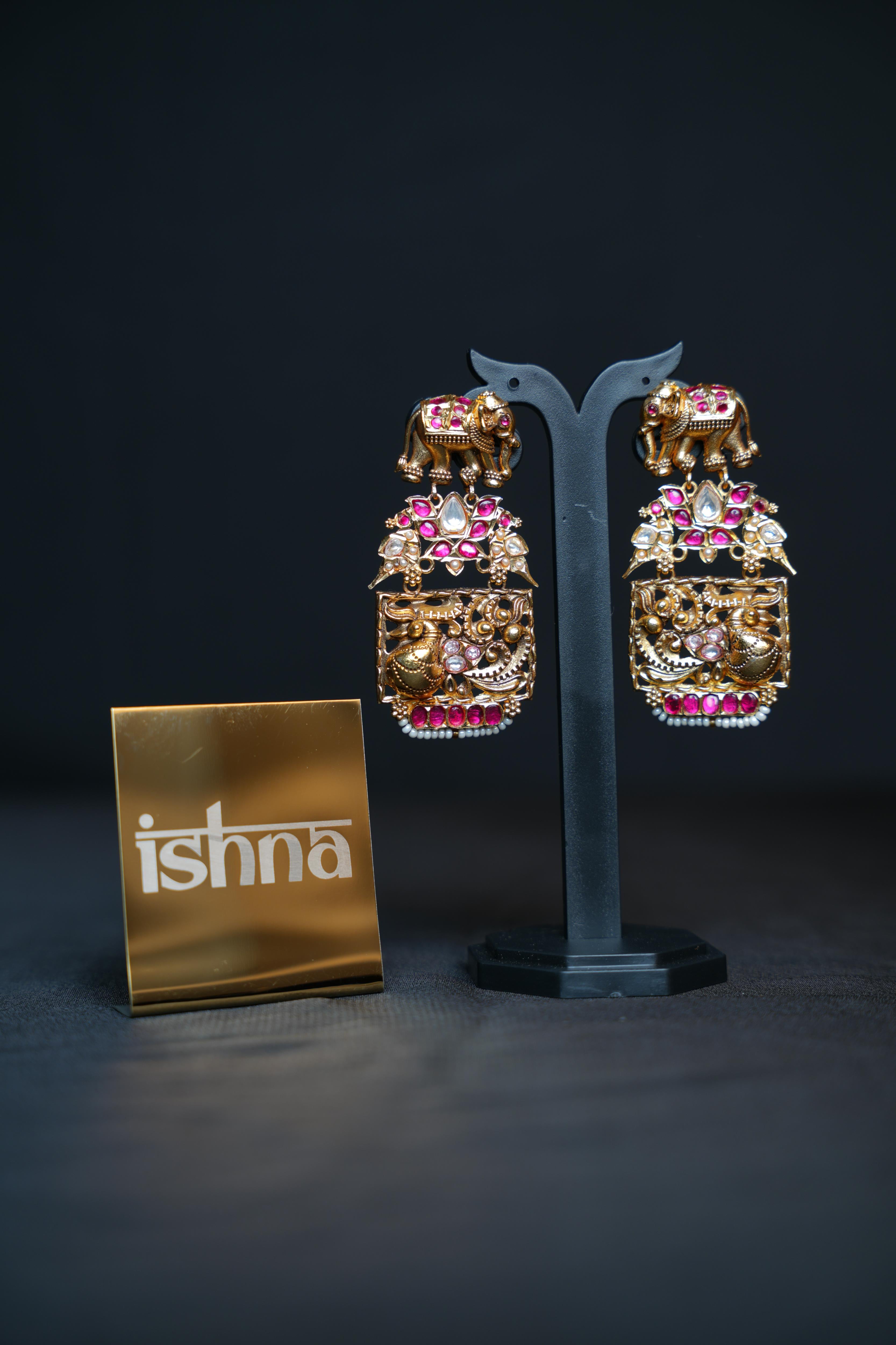 Grand Gaja Heritage Earrings