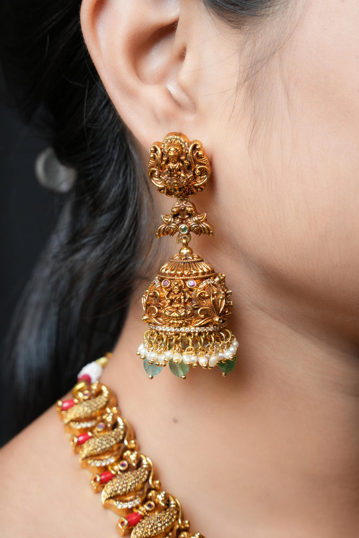 ISHNA Kumudini Traditional Ruby Bridal Set