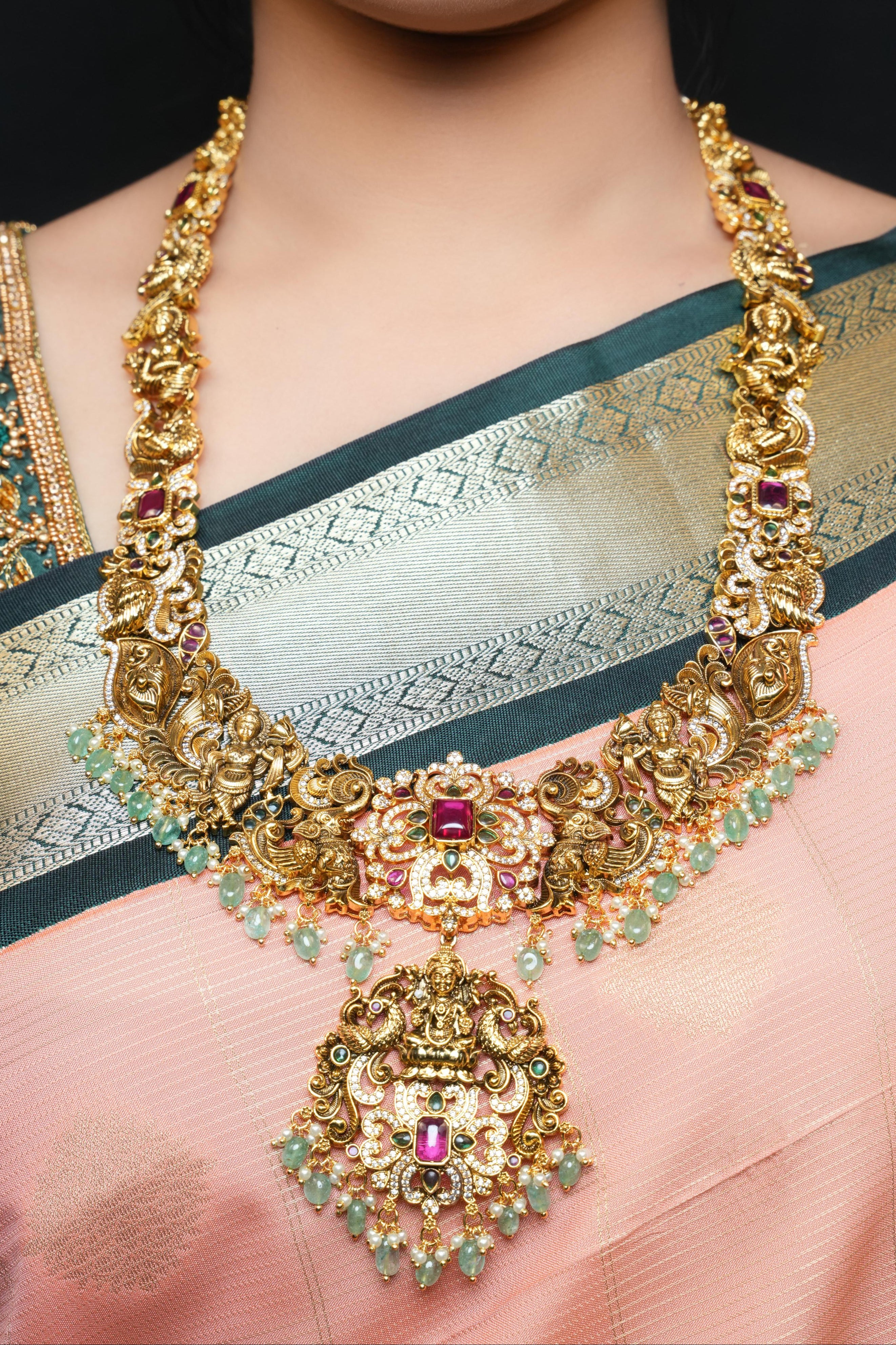 Antique Lakshmi Amrutha Haaram Set