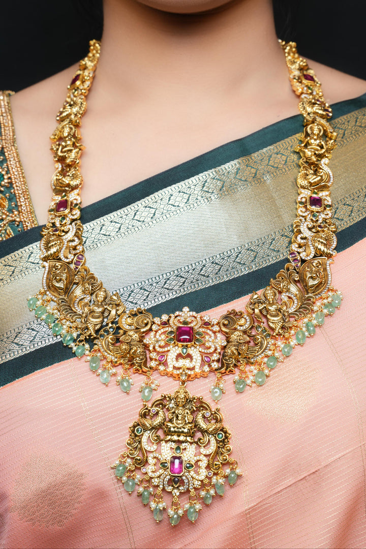 Antique Lakshmi Amrutha Haaram Set