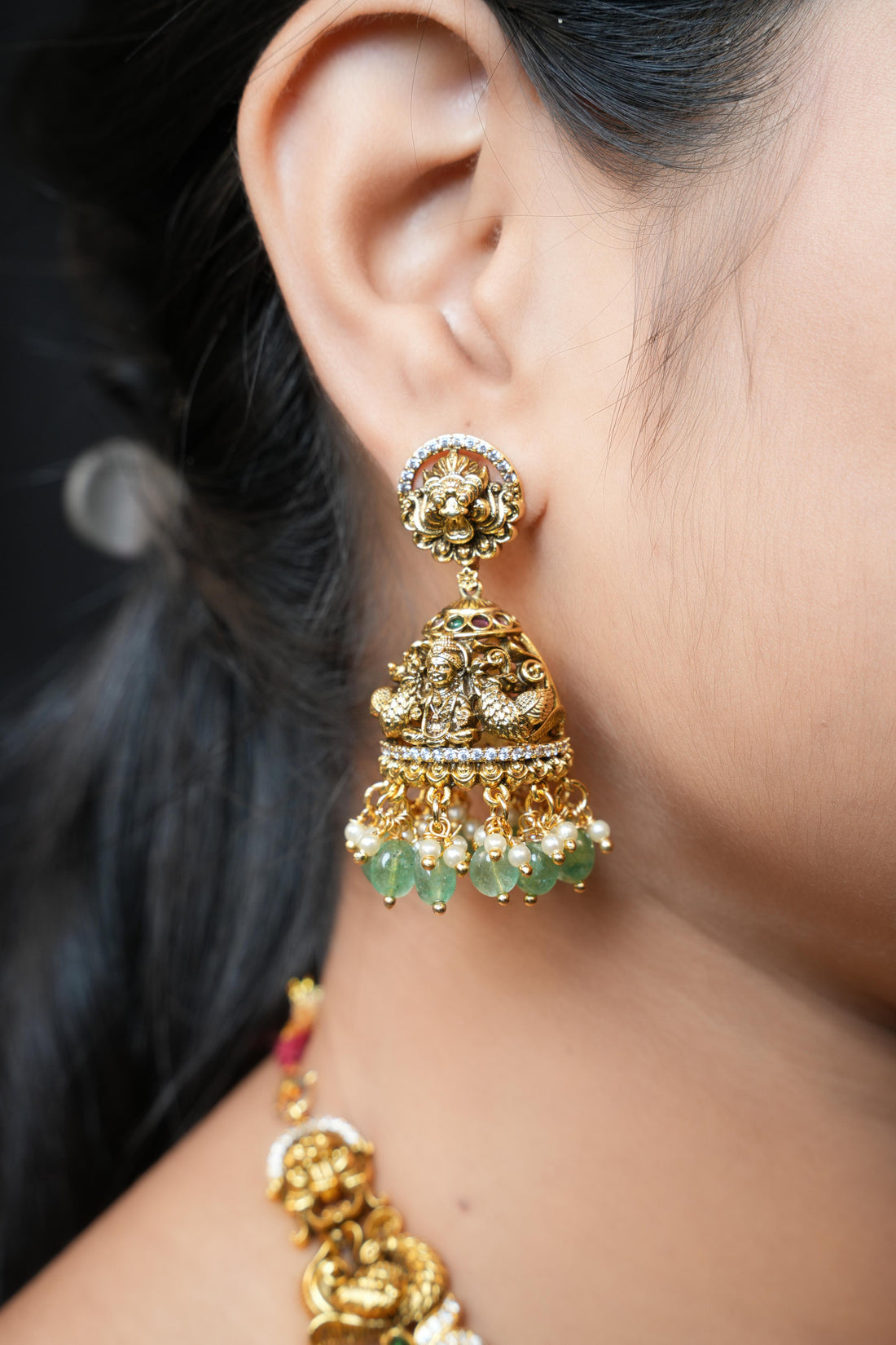 Antique Lakshmi Amrutha Haaram Set