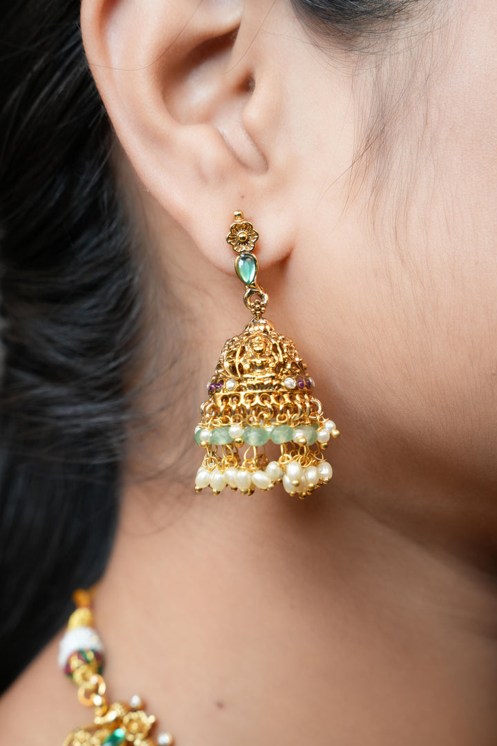 Manikya Varam Antique Kasulaperu Haaram Set