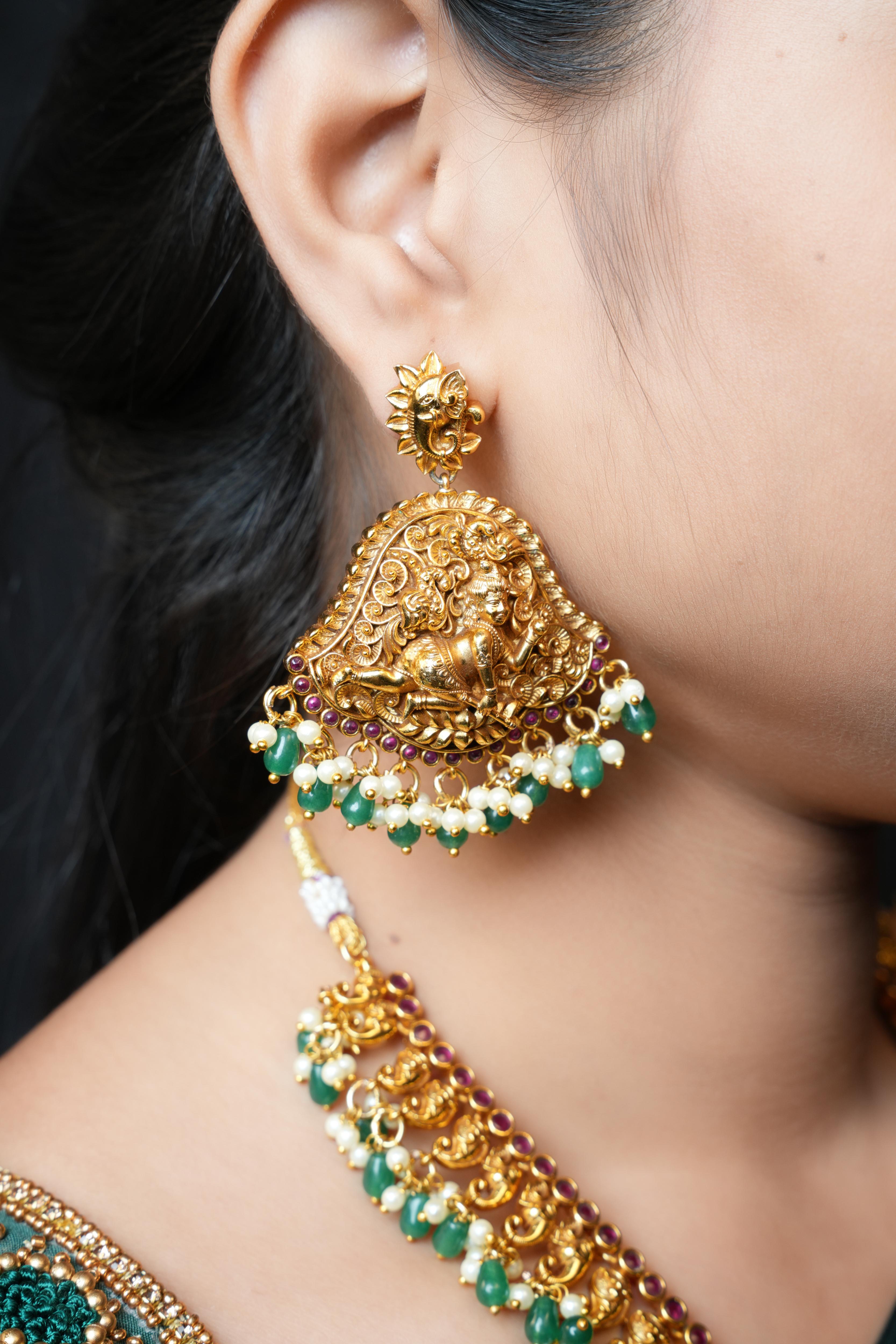 Lord Krishna Necklace Set