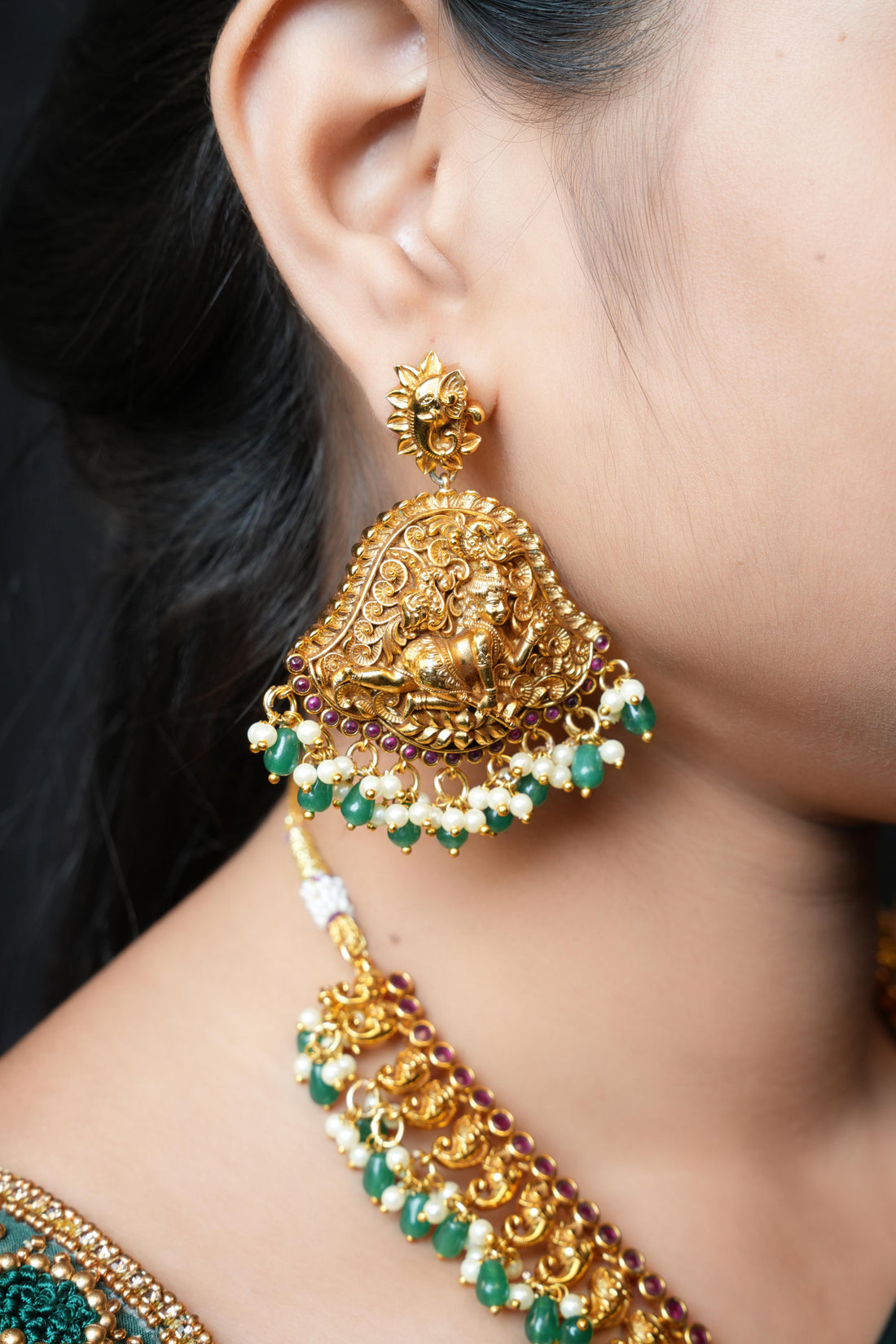 Lord Krishna Necklace Set