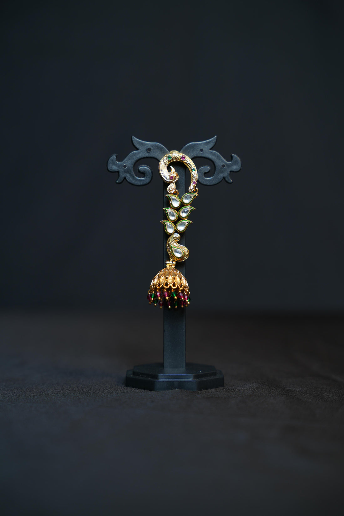 Swarana Peacock Jhumkas