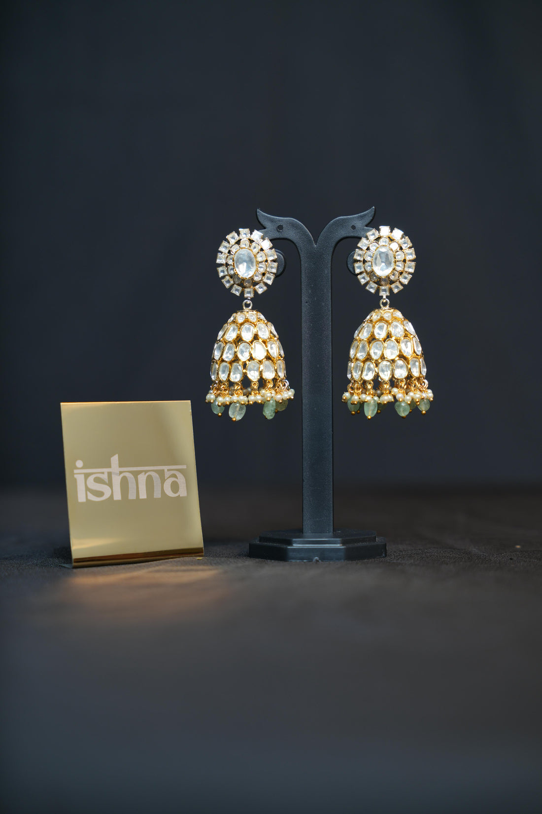 Heritage Regal Polki Jhumkas