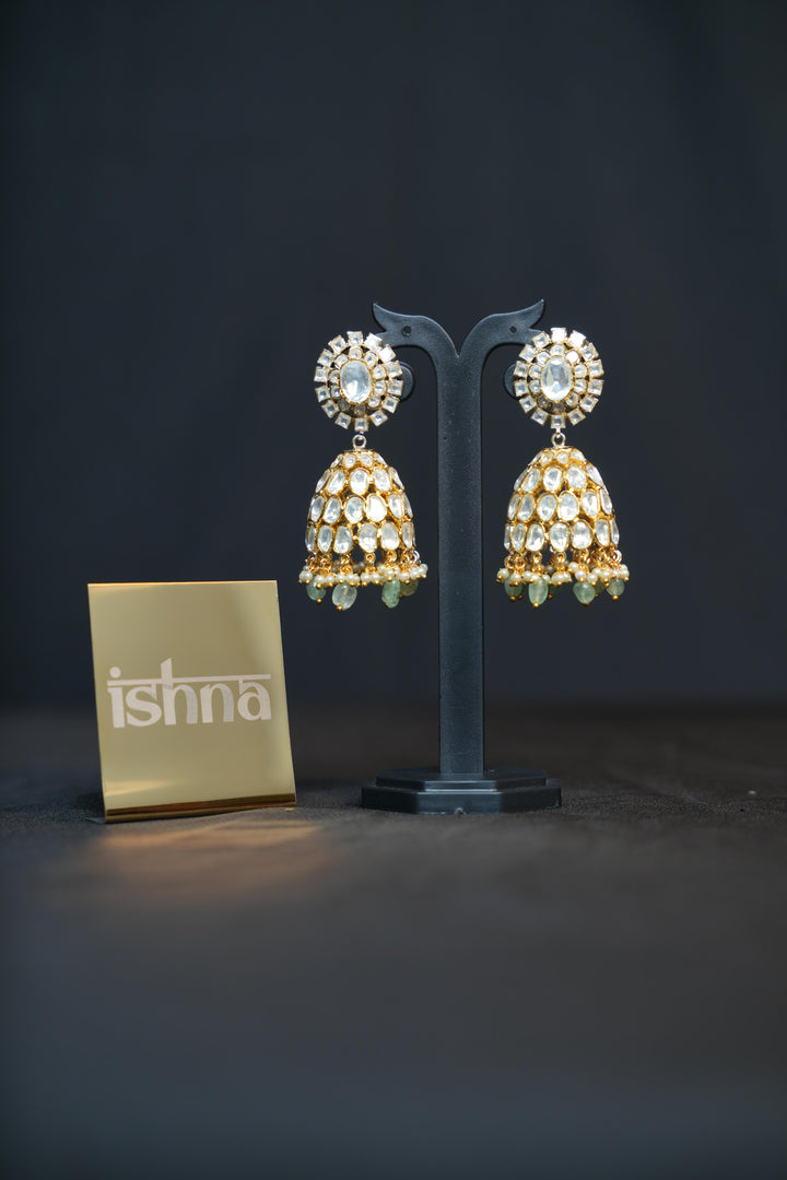 Heritage Regal Polki Jhumkas