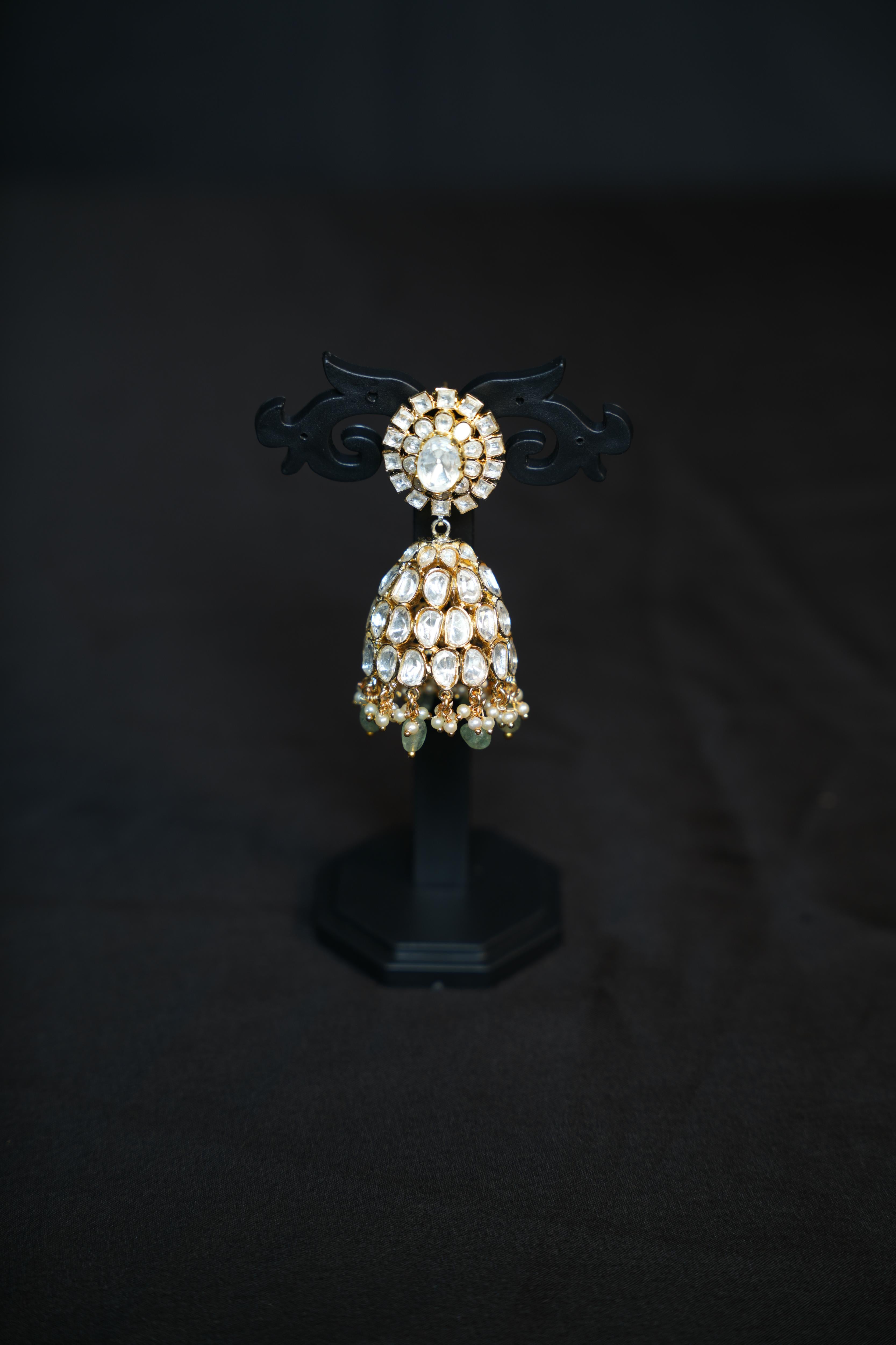 Heritage Regal Polki Jhumkas