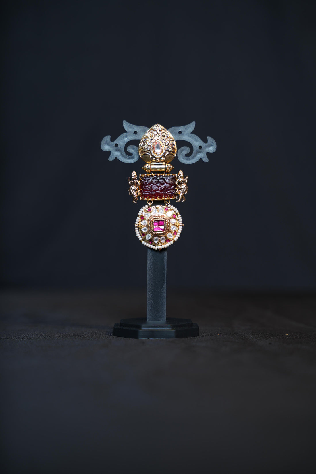 Antique Gold Lakshmi Temple Earrings