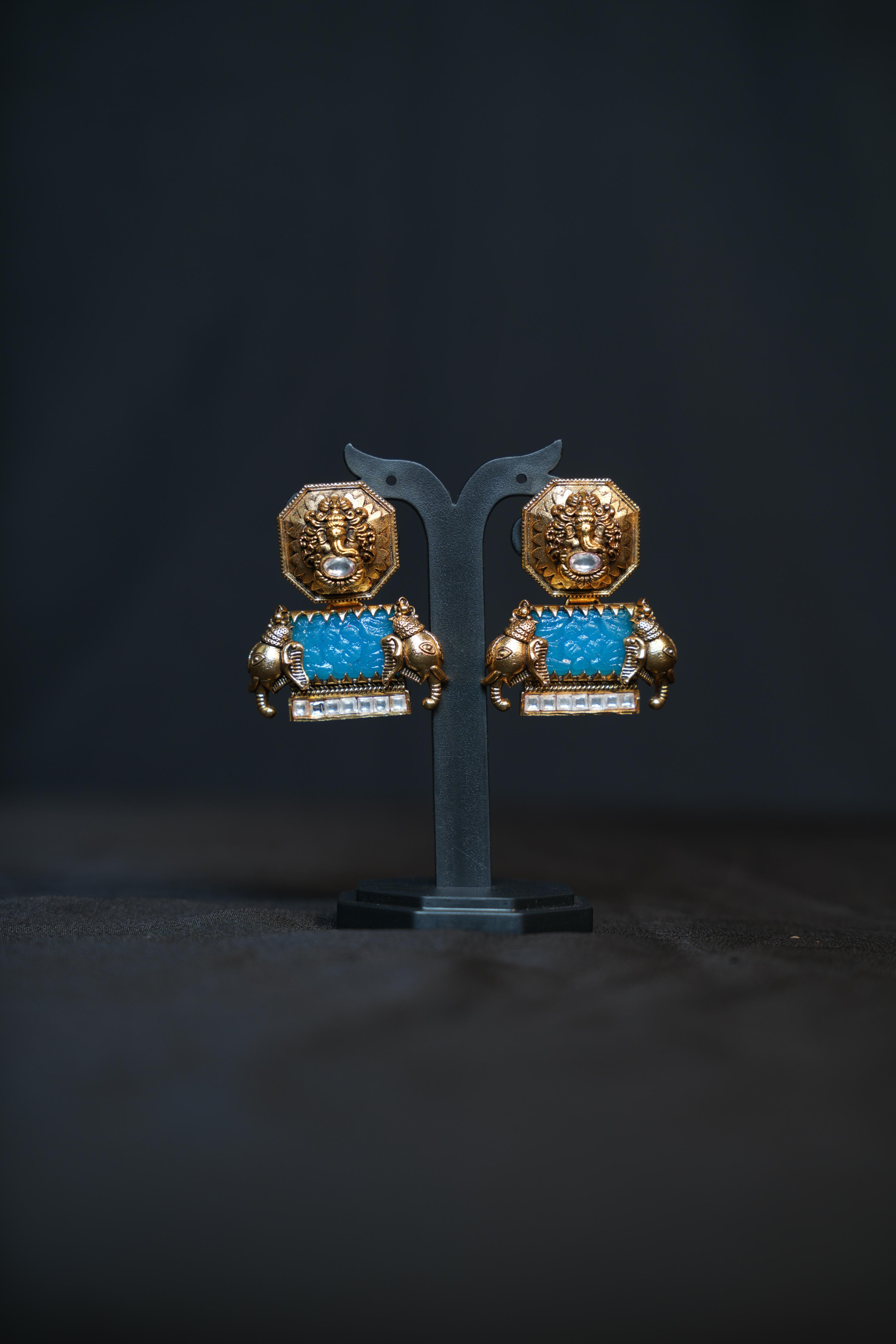 Gajraaj kundan Earrings