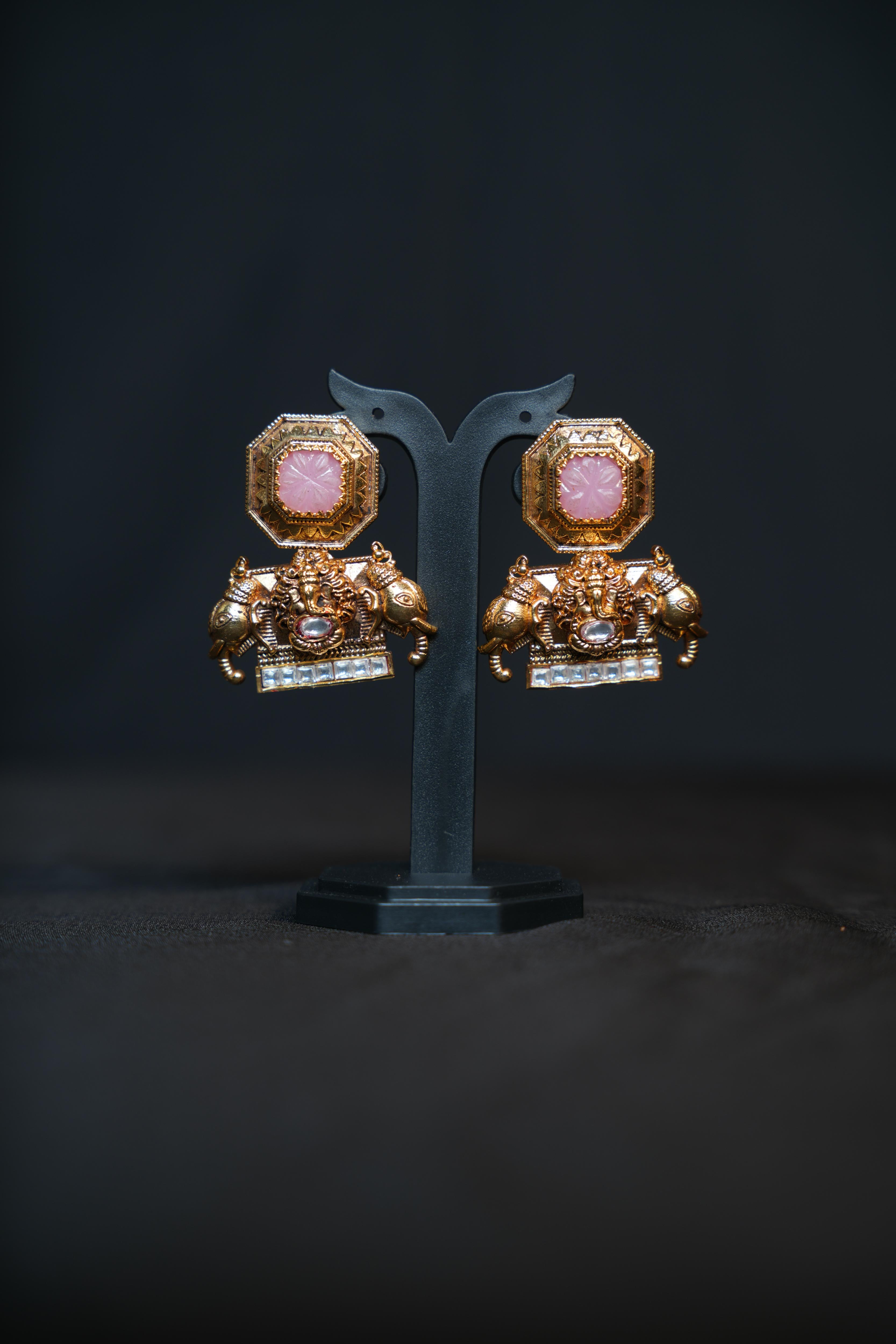 Gajraaj kundan Earrings