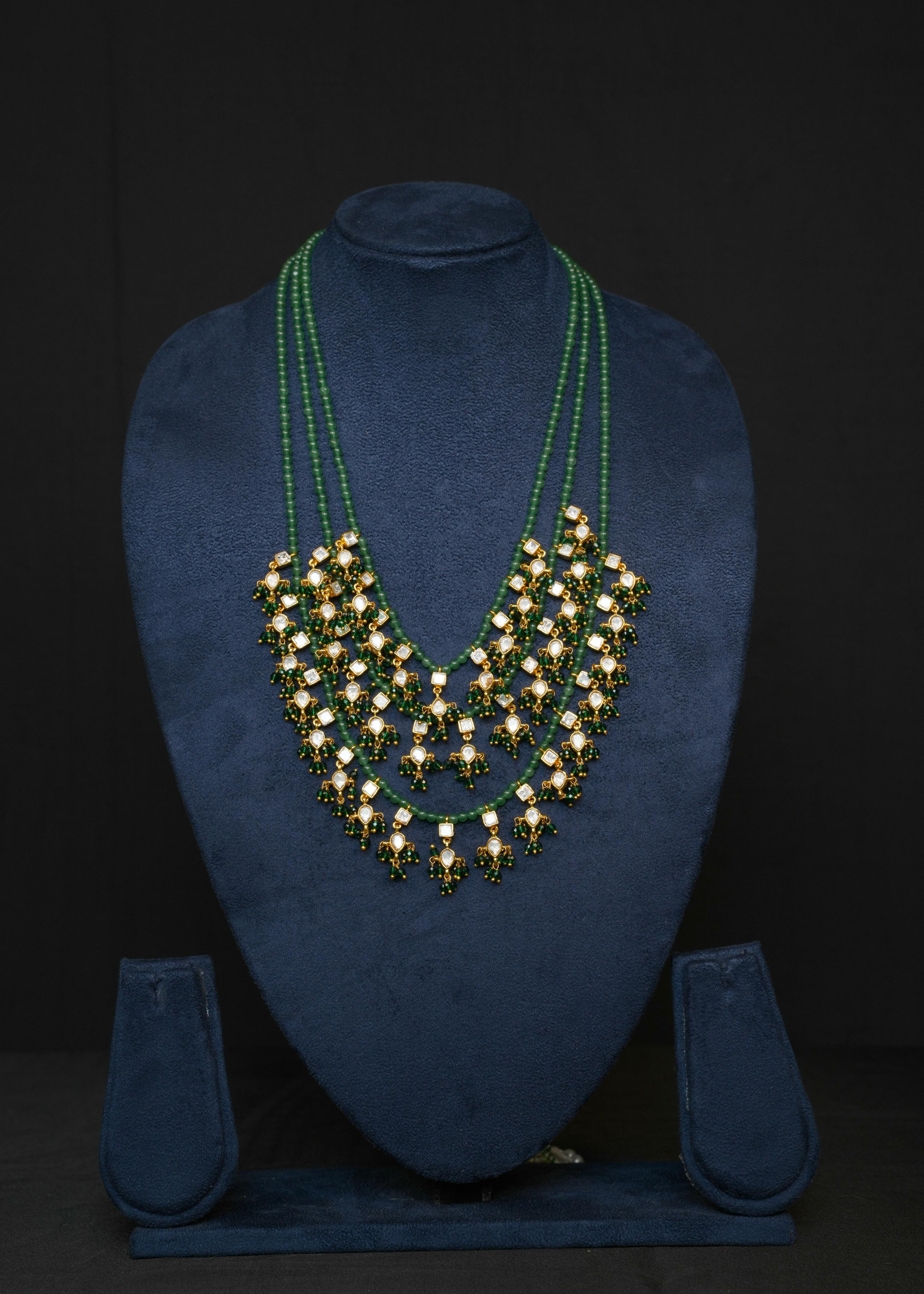 Emerald Radiance Kundan HAARAM