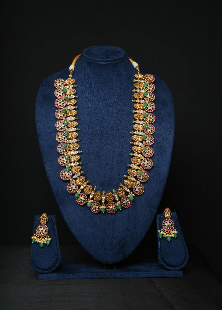 Emerald Kasu Buttamala  Haaram Set