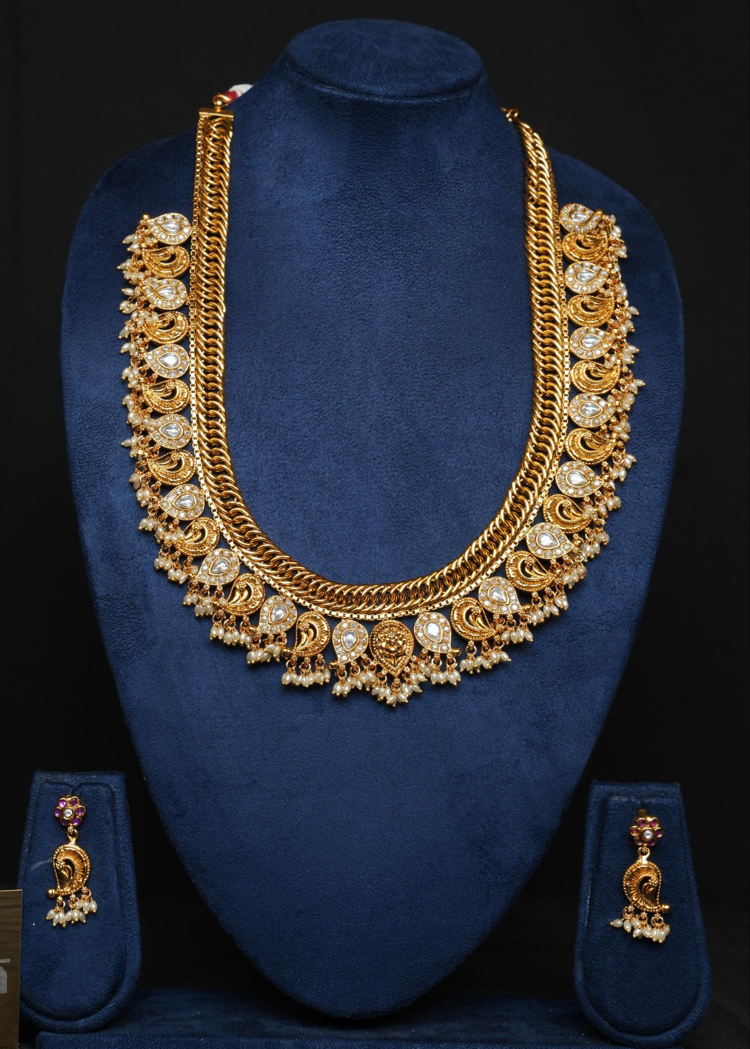 White Mango Jalebi Haaram Set