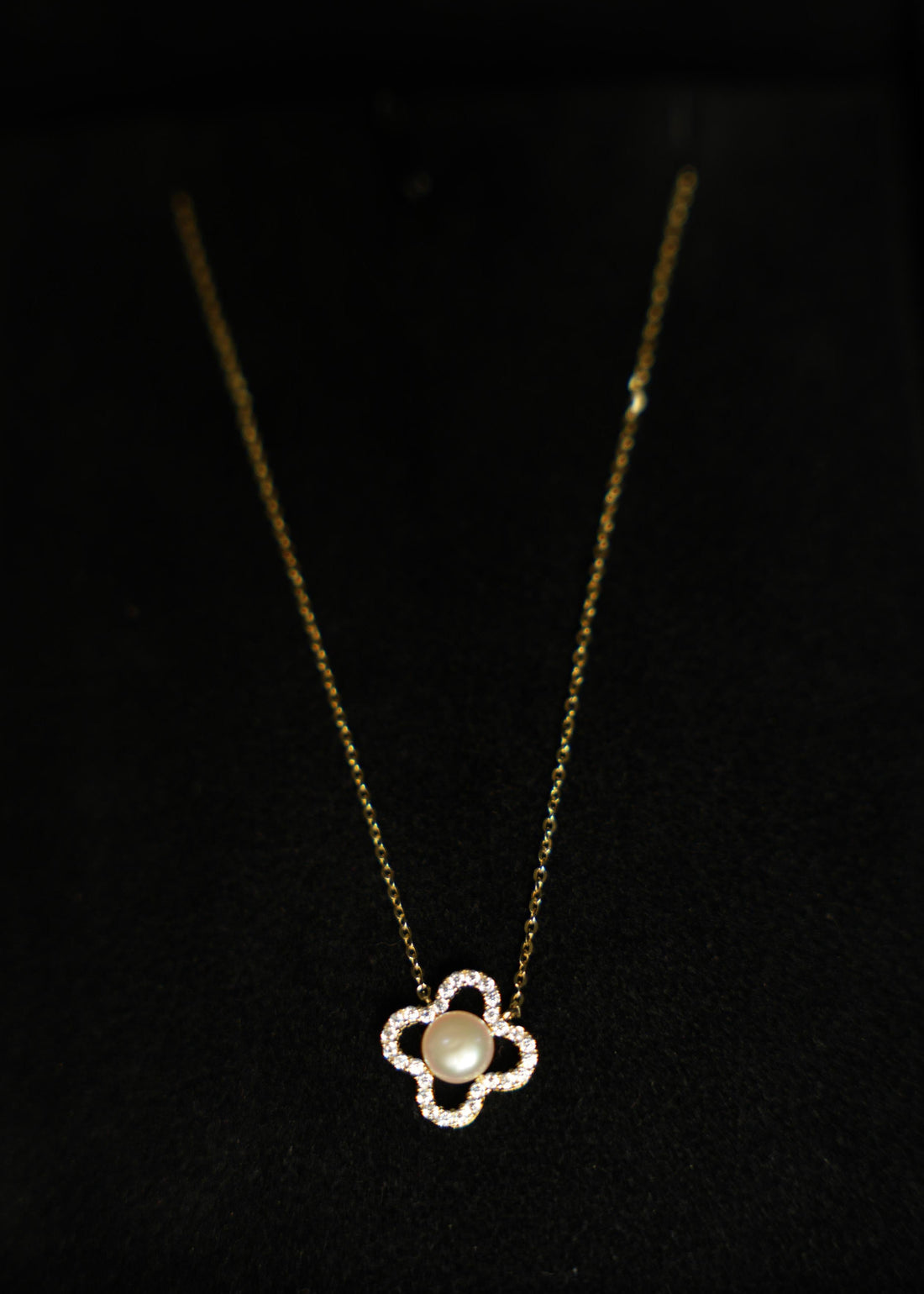 92.5 Silver Ishna Flower Charm  Pendant Chain