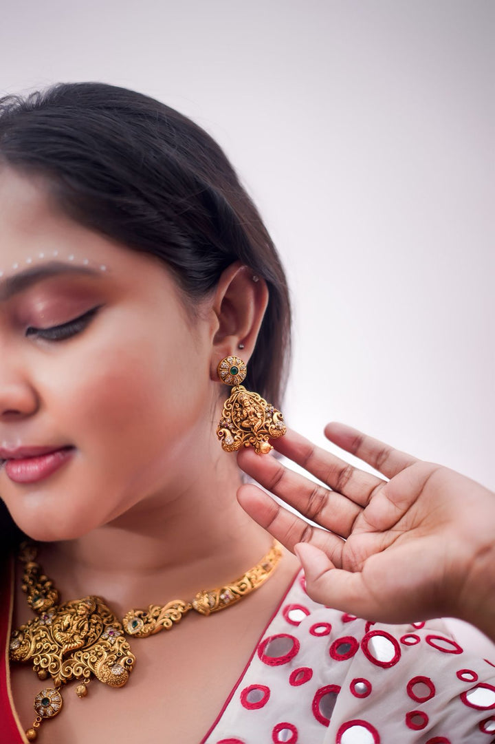 Antique Temple lakshmi Choker