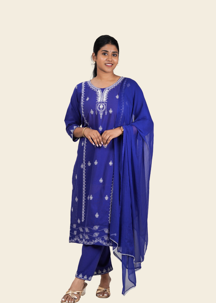 Samriddhi Indigo Kurti Set