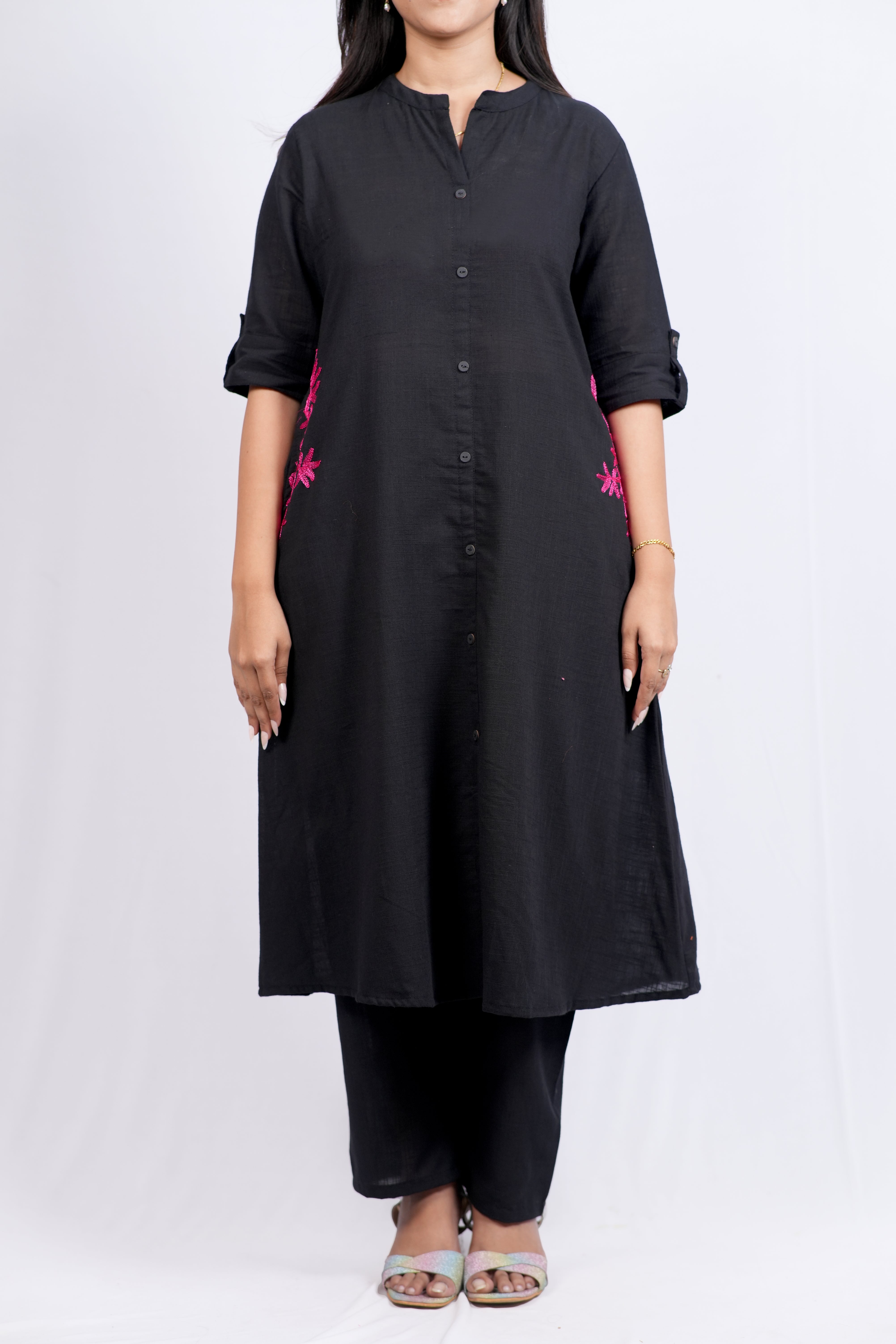 ISHNA Noir Bloom Co-ord Set