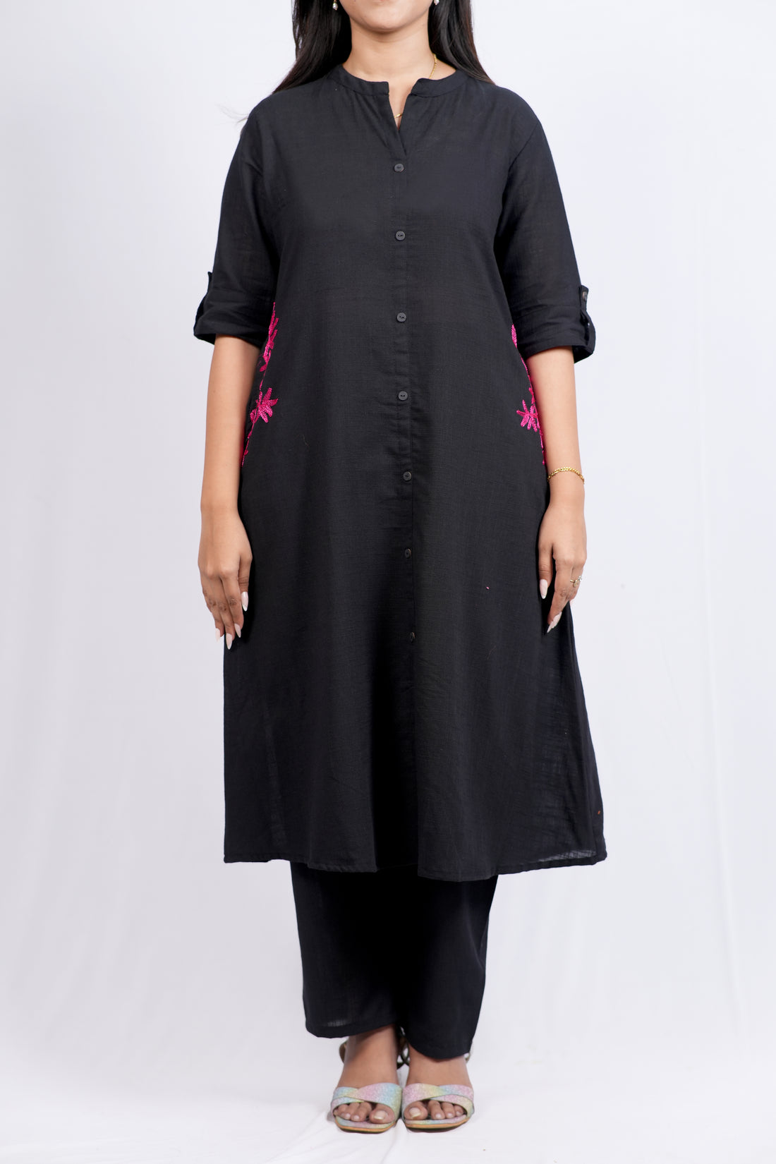 ISHNA Noir Bloom Co-ord Set