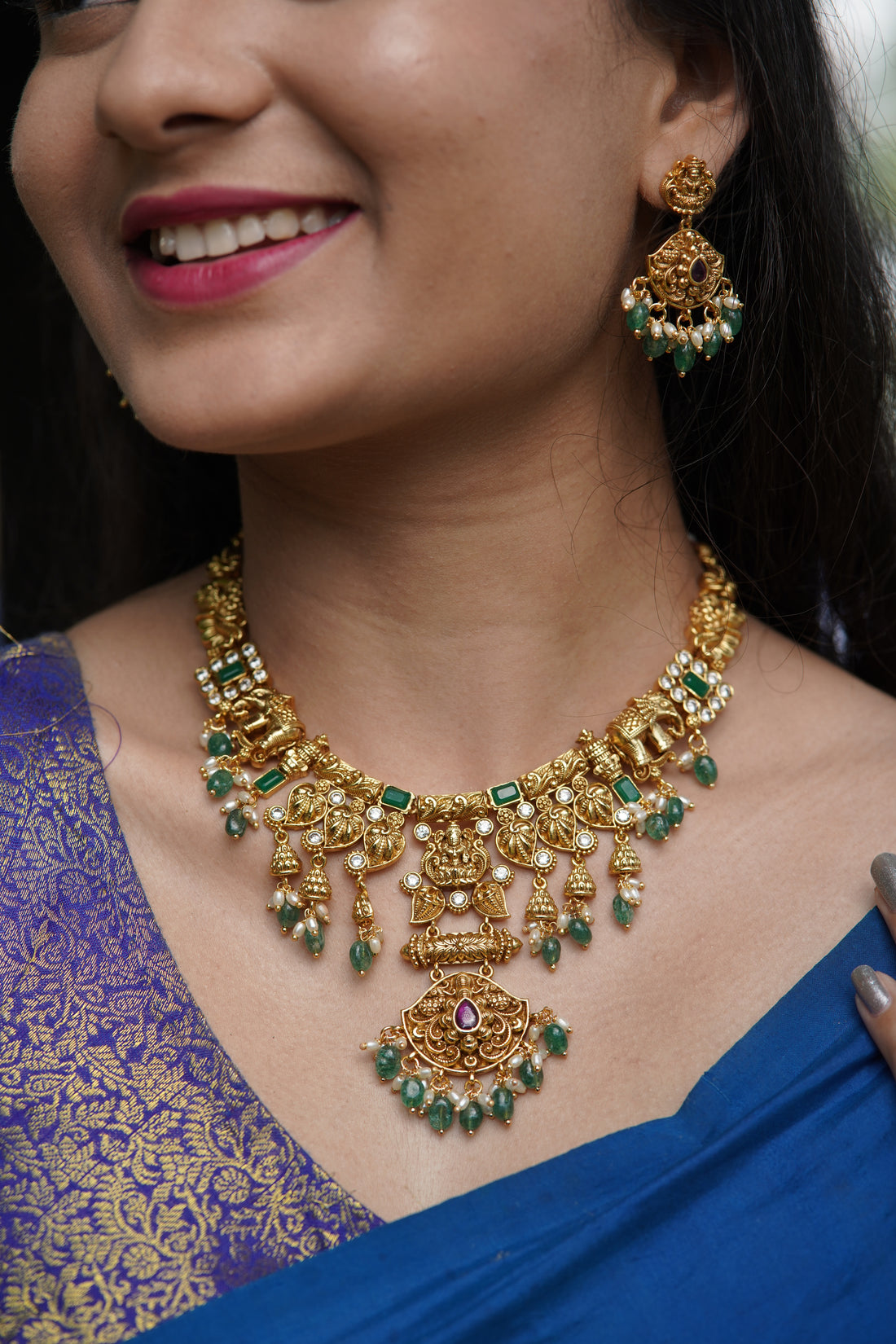 The Emerald Siri Chandra Necklace