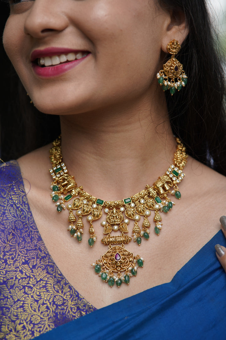 The Emerald Siri Chandra Necklace