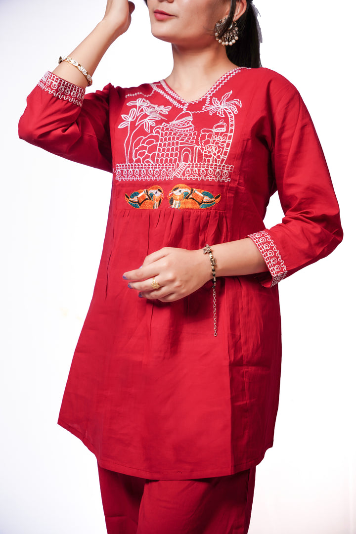 ISHNA Red co-ord set