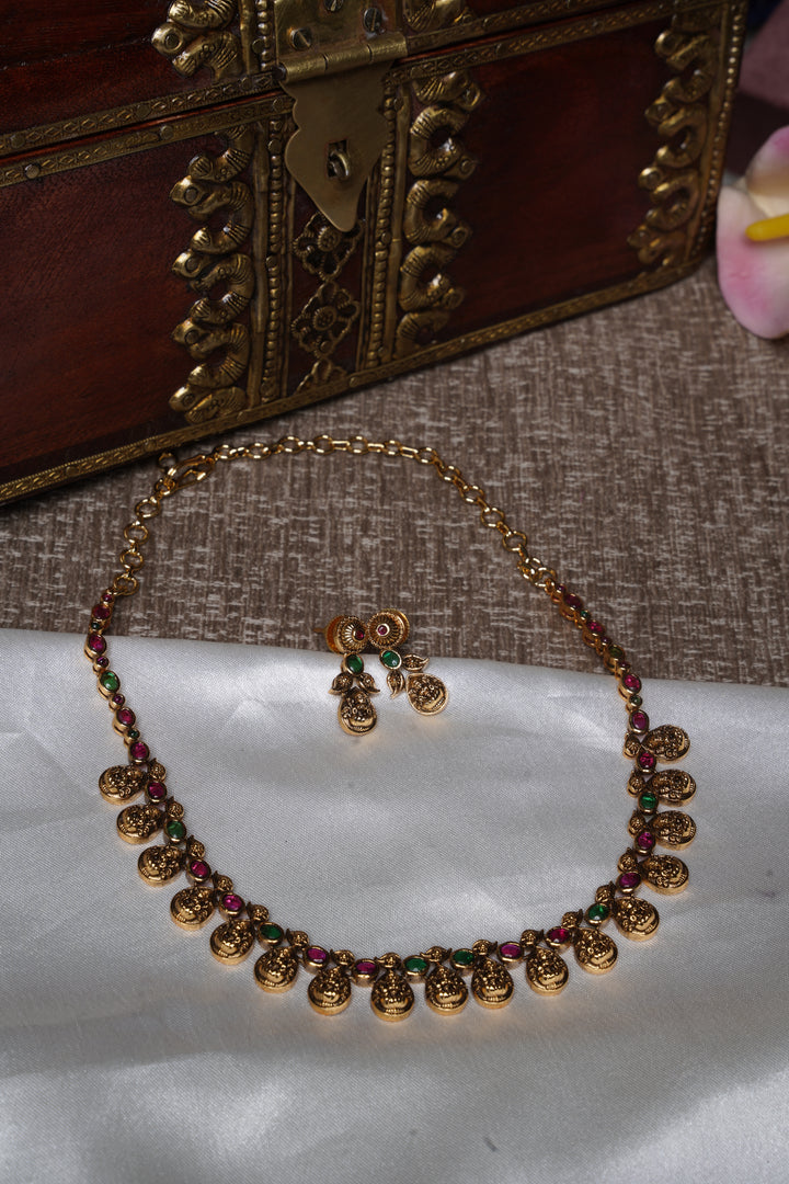 Lakshmi Coin Heritage Necklace Set