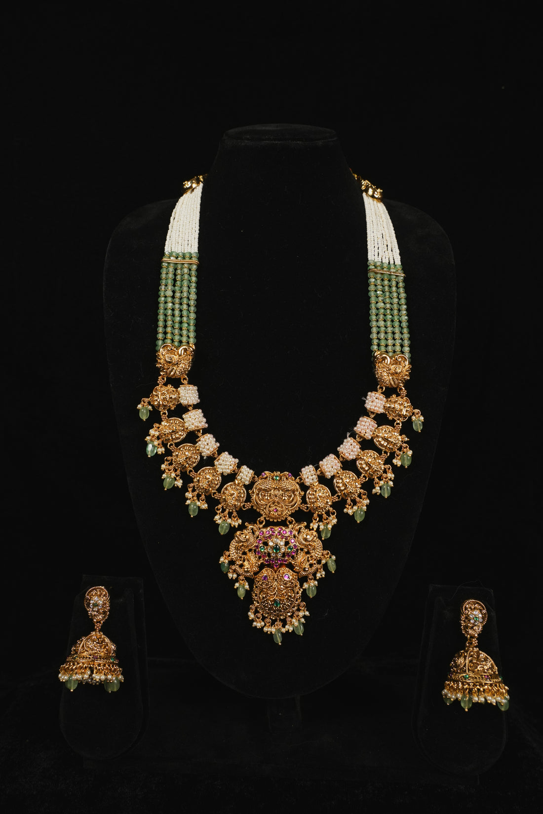 Royal Empress Golden Pearl Set