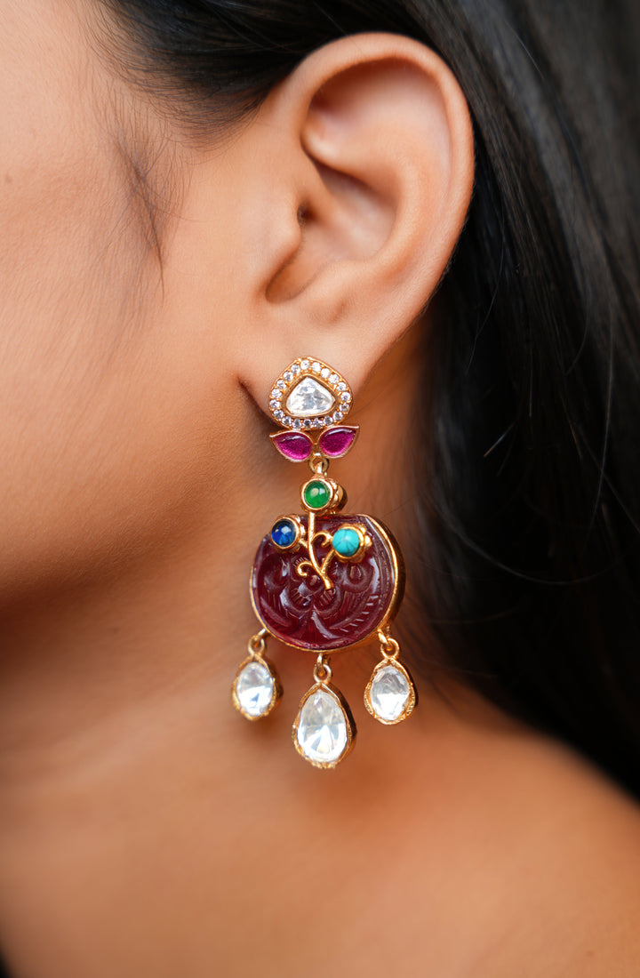 Vintage Kundan Earrings