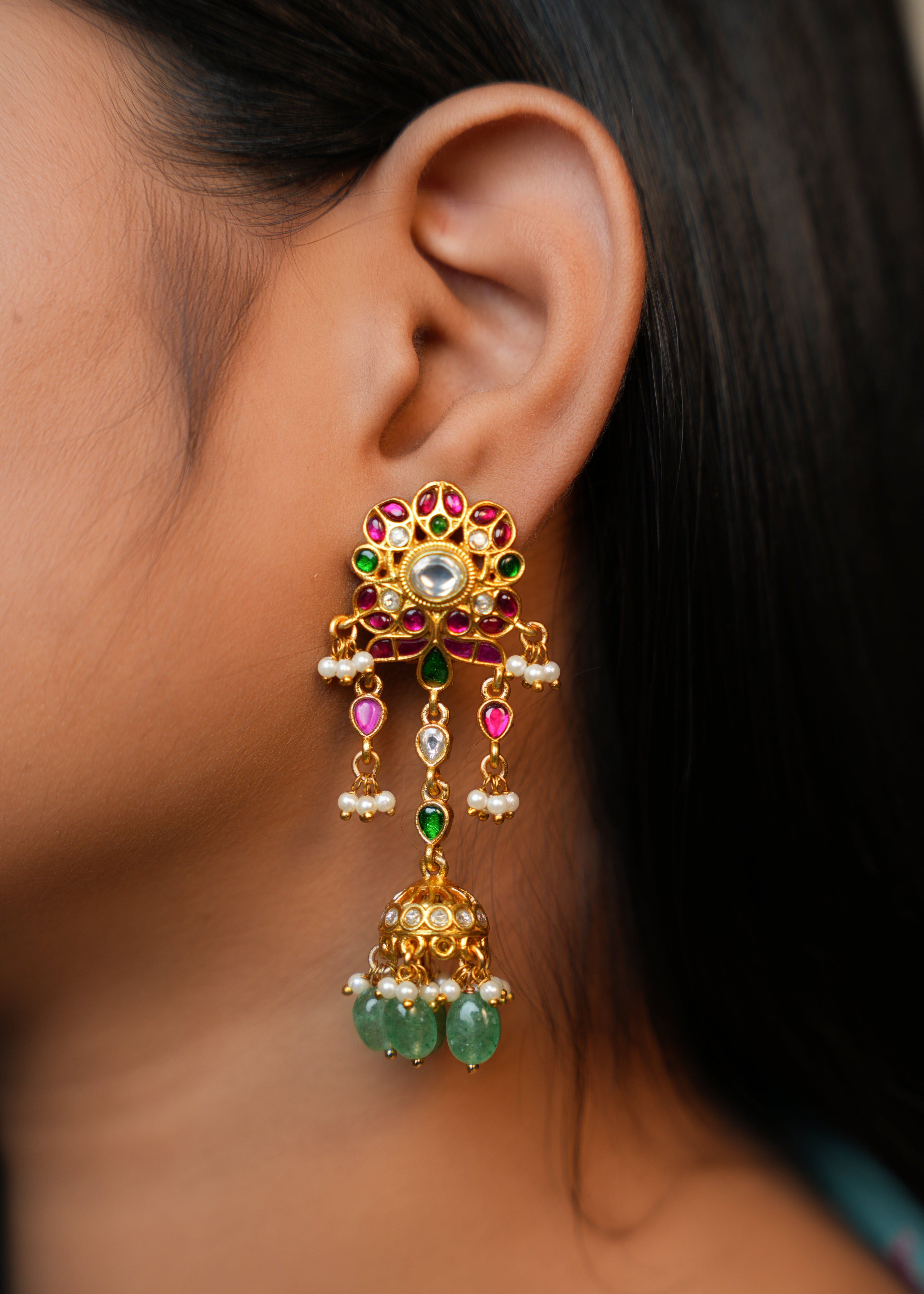 ISHNA Riddhima Heritage Drop Earrings