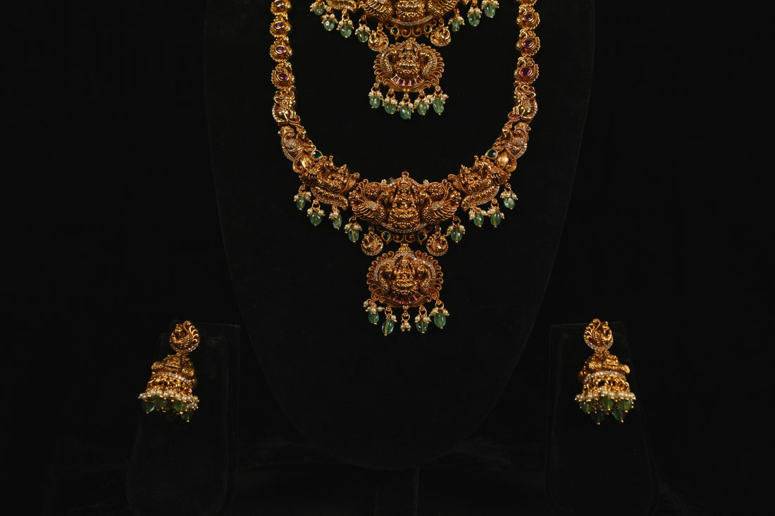 Divine Lakshmi Temple Double Layer Set