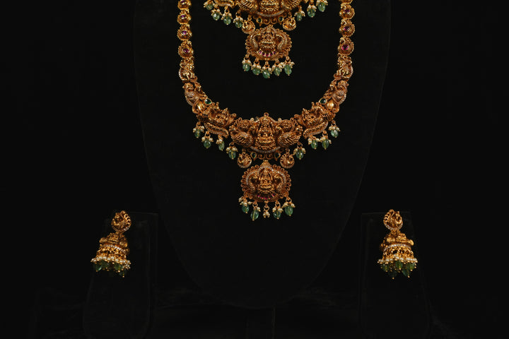 Divine Lakshmi Temple Double Layer Set