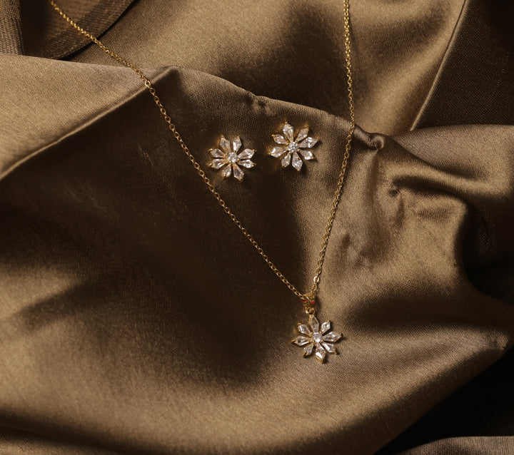 ISHNA Celeste Sparkle Pendant Set